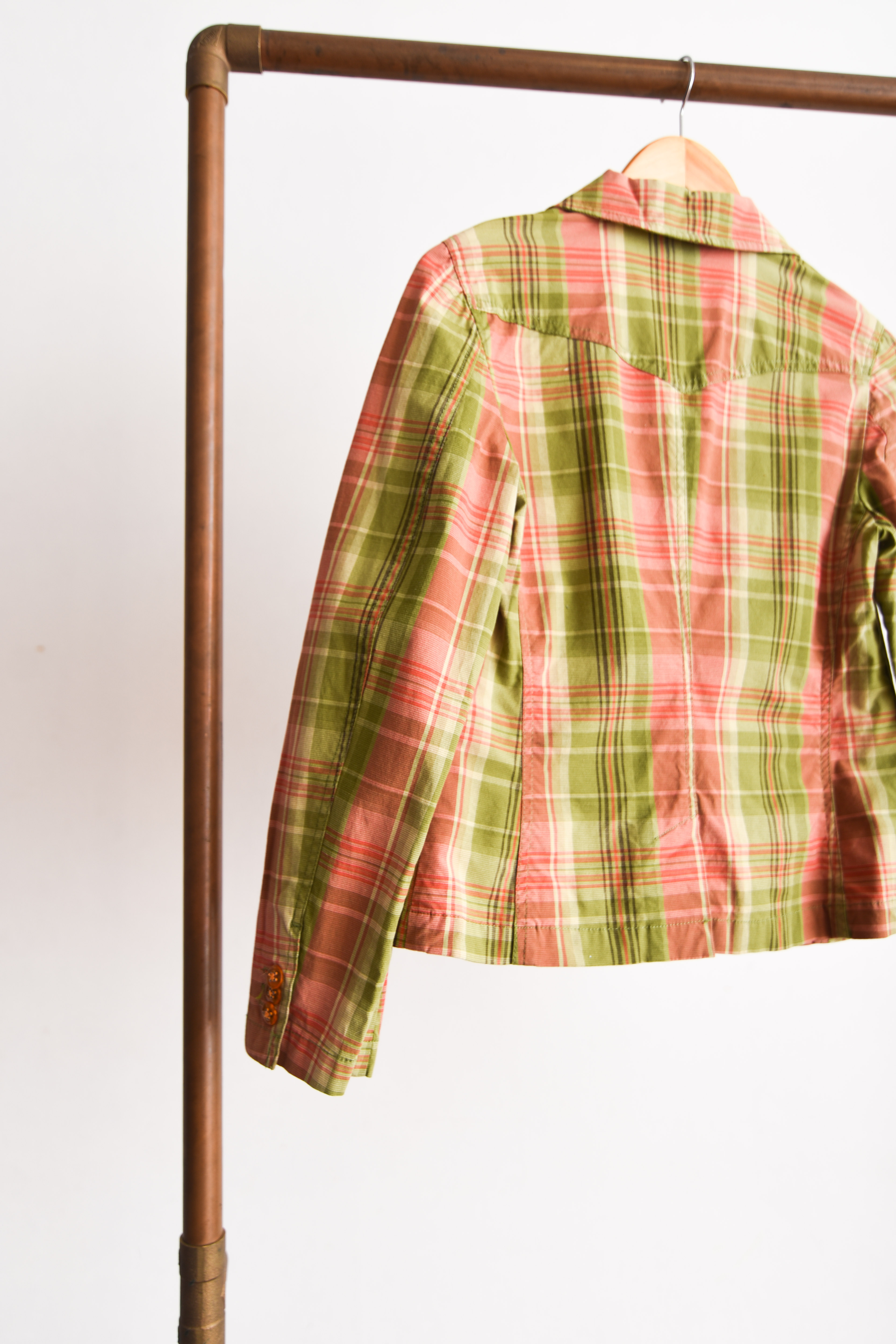 Blazer tartán primavera green