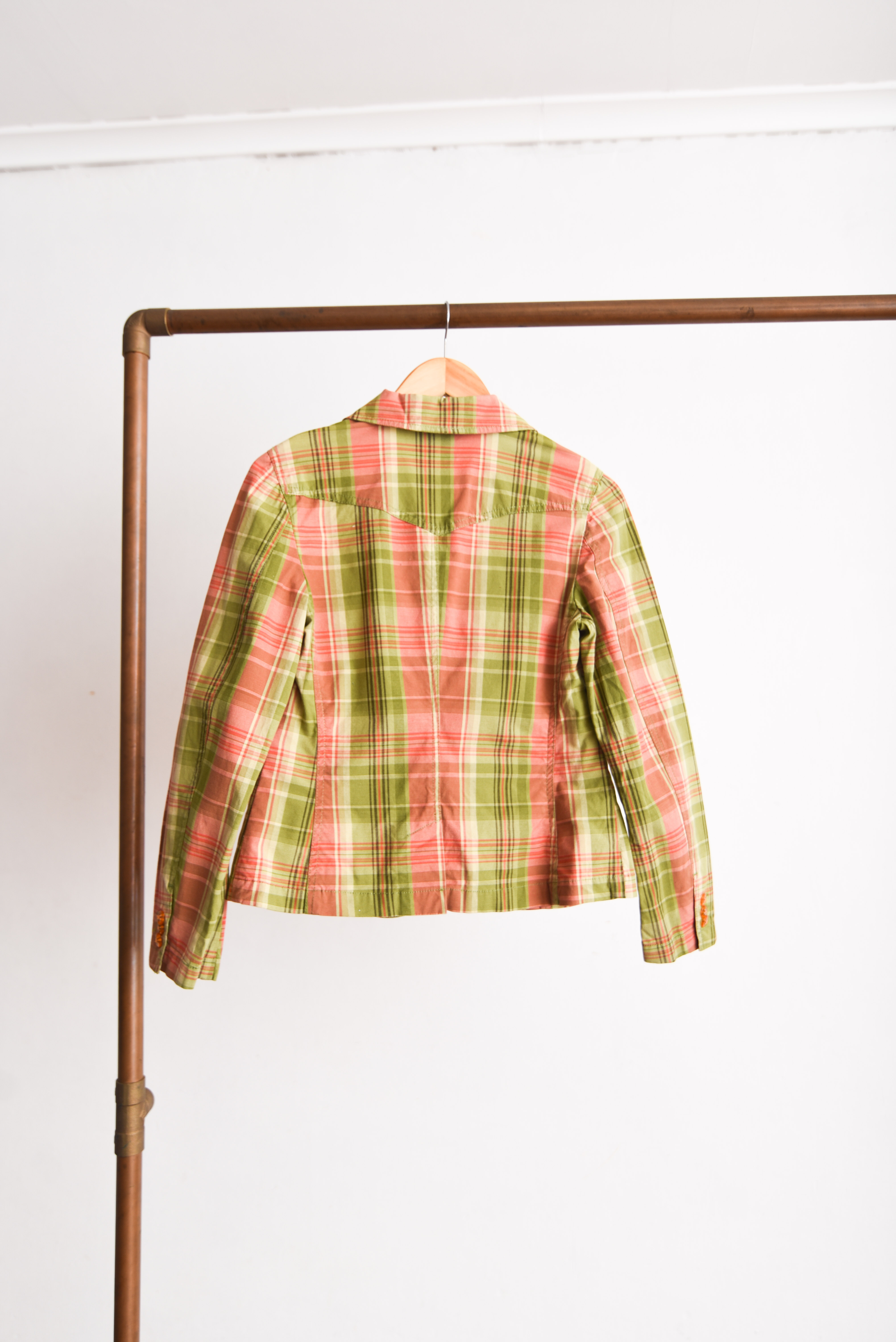 Blazer tartán primavera green
