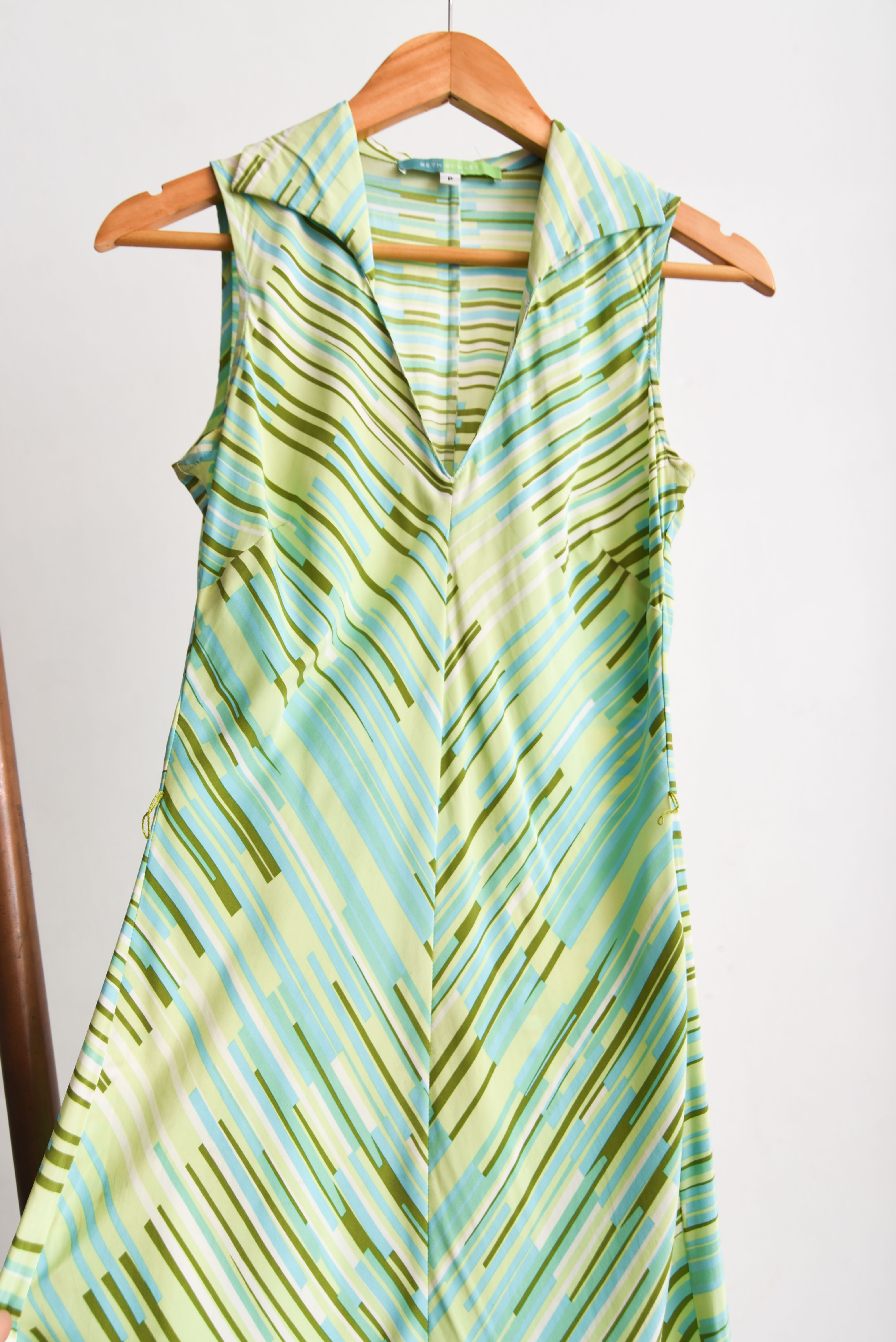 Vestido verde lima silk