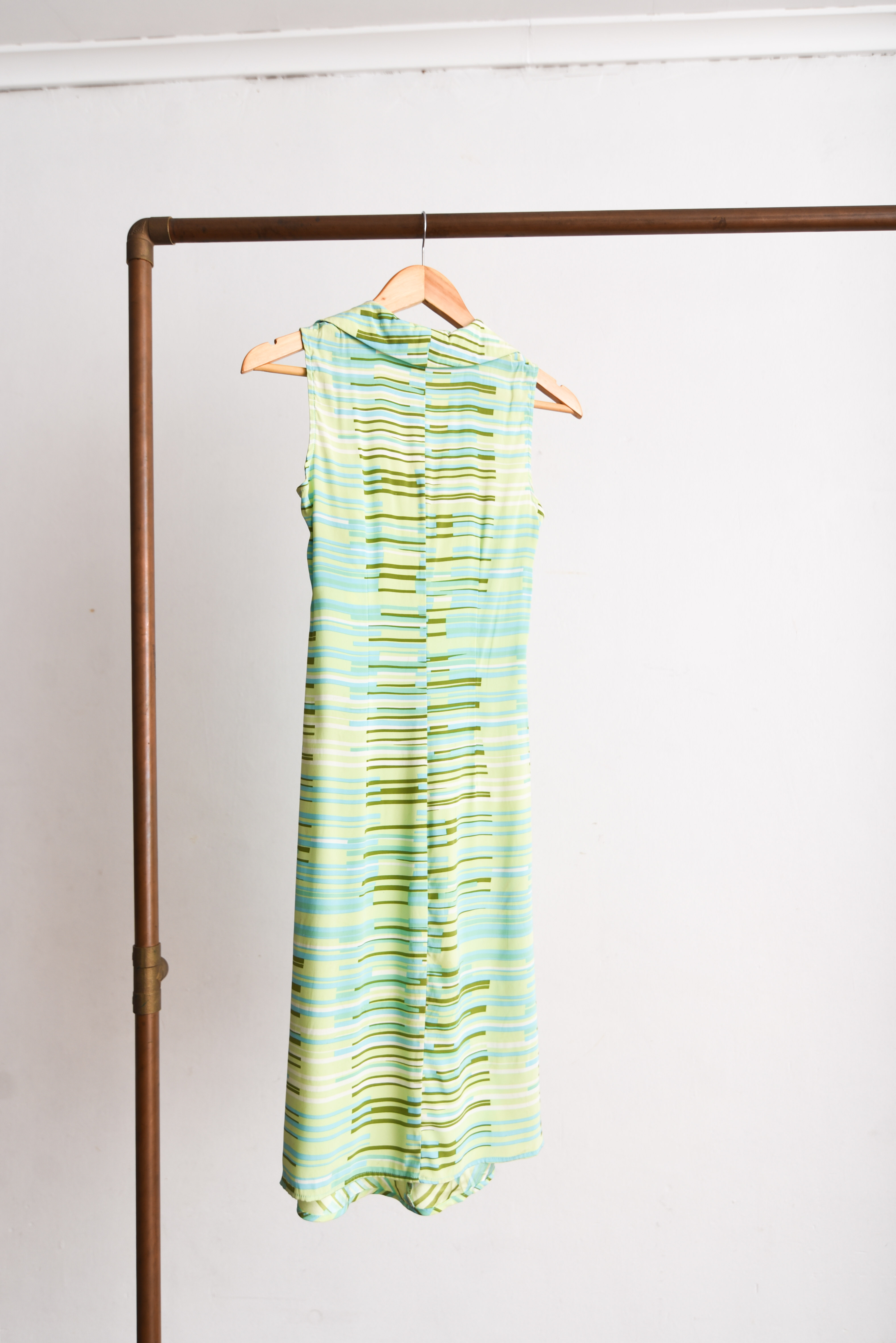 Vestido verde lima silk