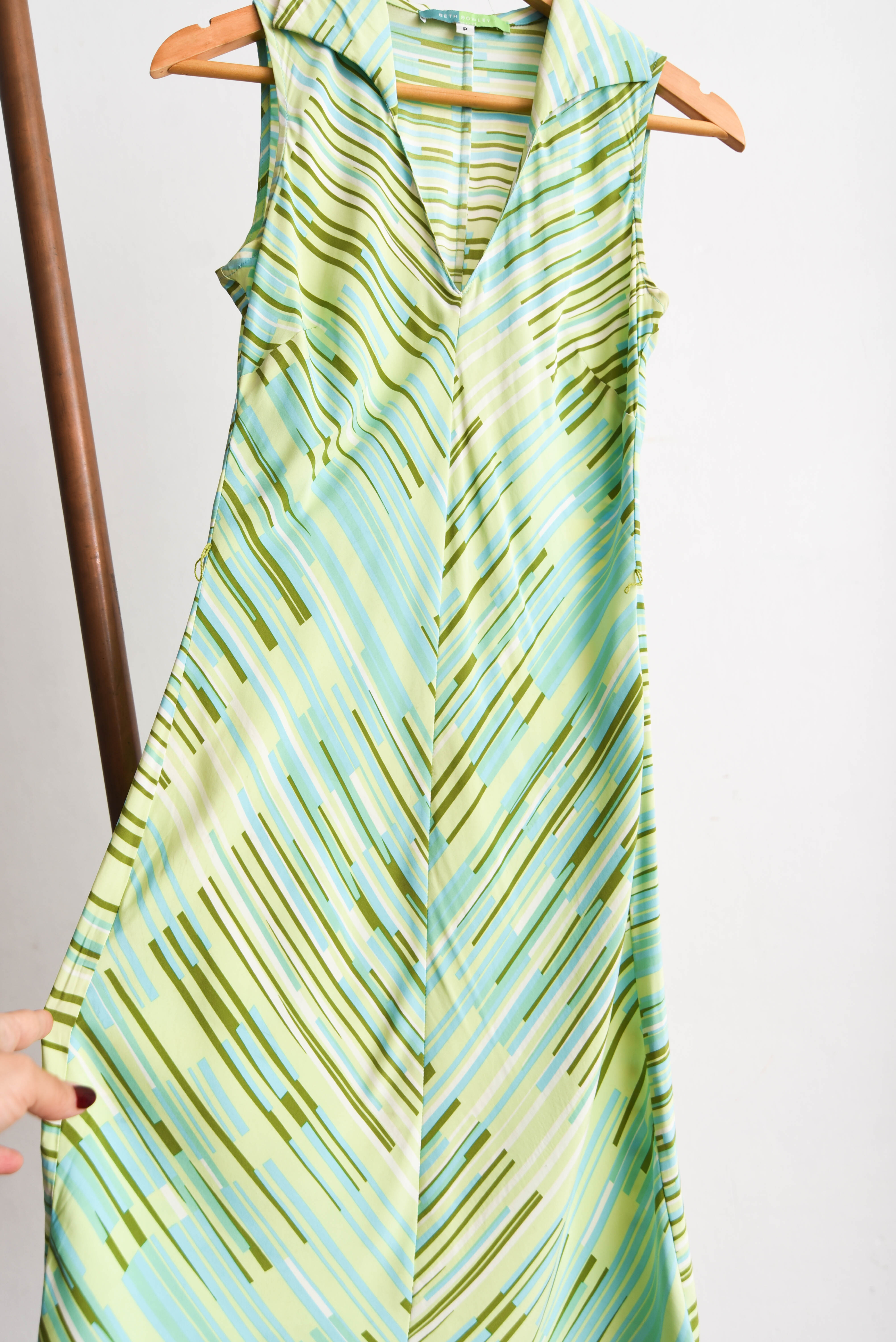 Vestido verde lima silk
