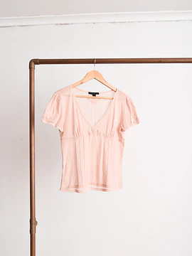 Top mesh rosa palo