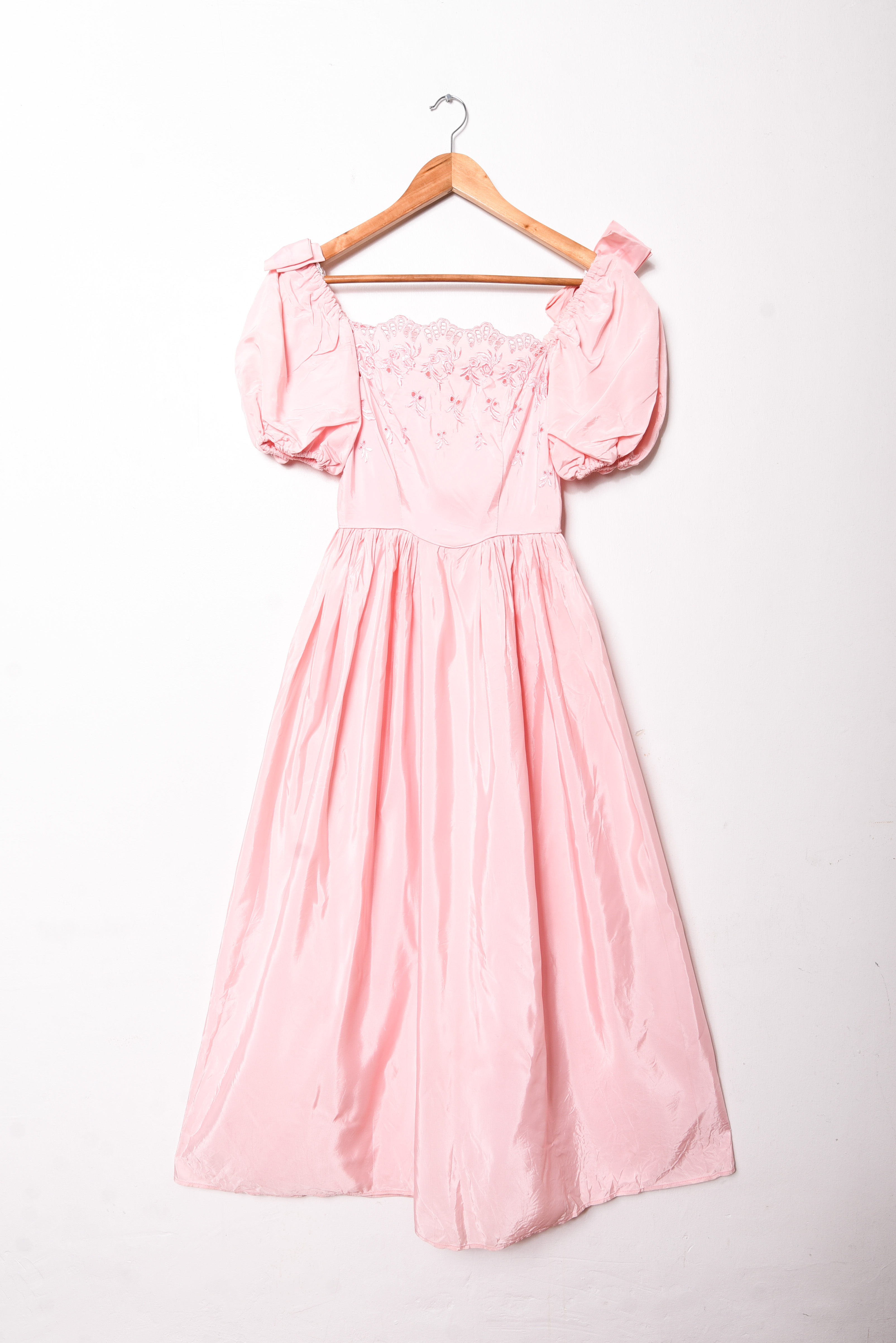 Vestido rosa pastel 80s