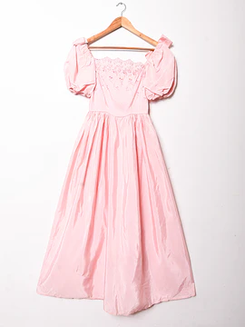 Vestido rosa pastel 80s