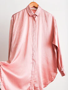 Blusa rosa palo satín 90s