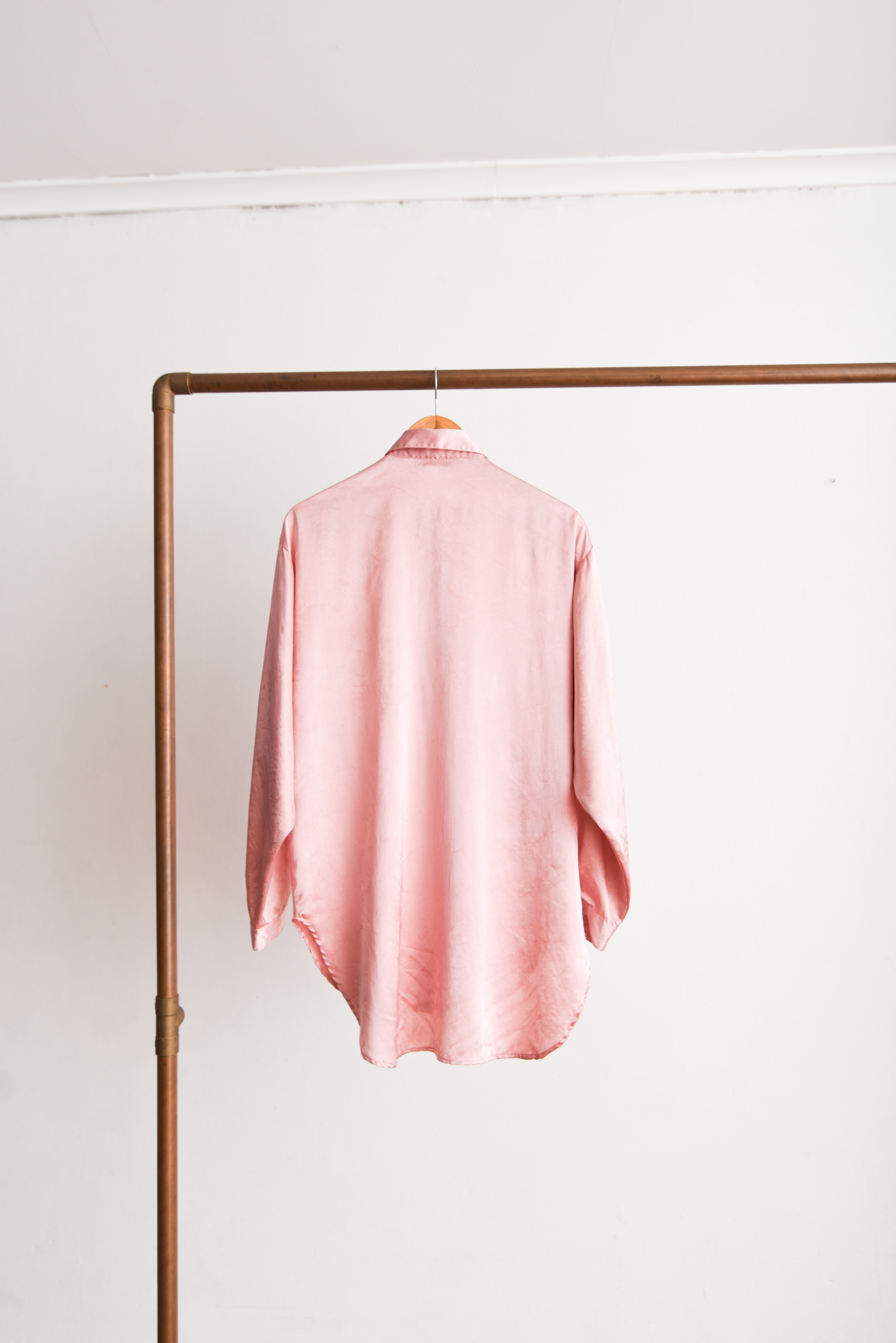 Blusa rosa palo satín 90s