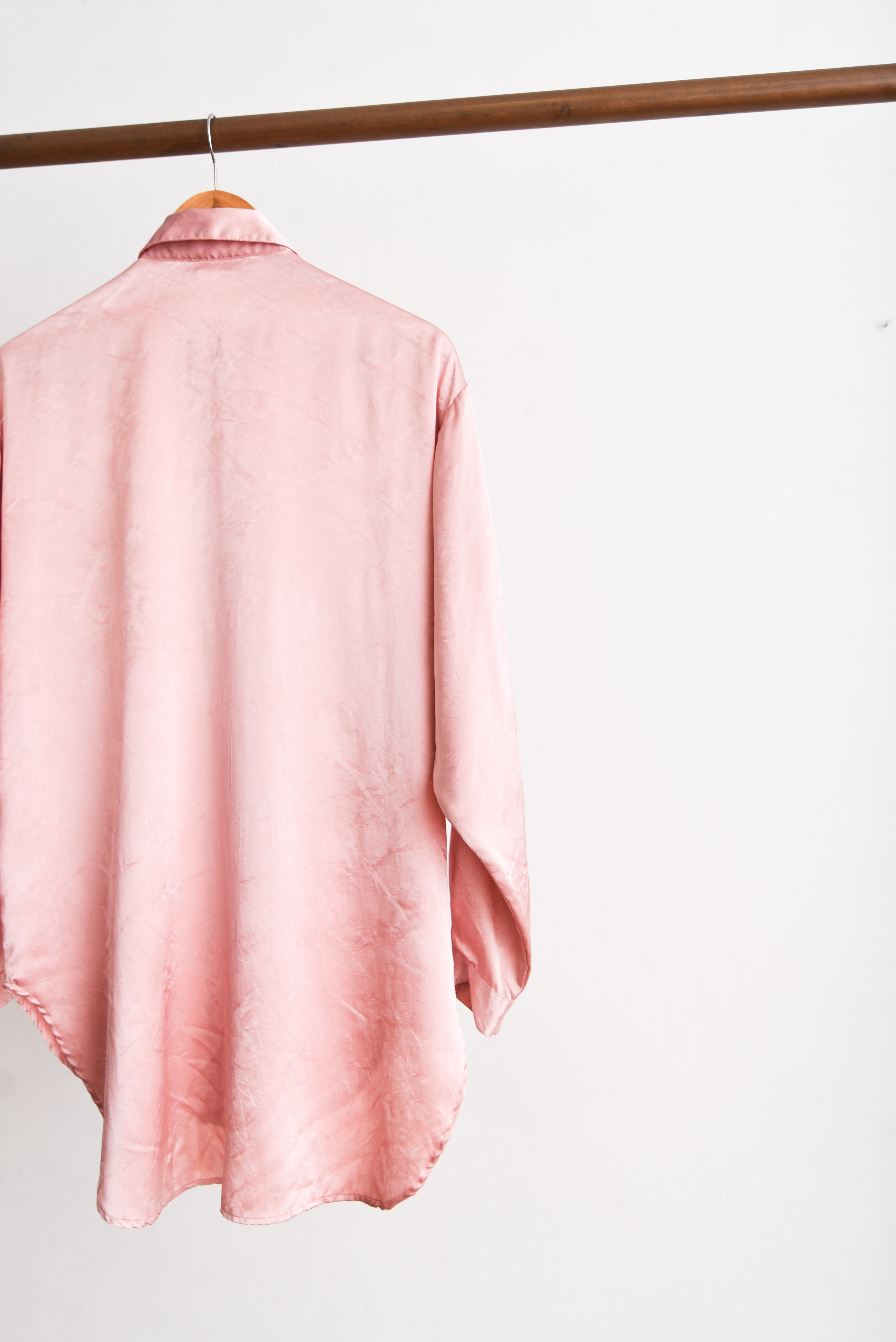 Blusa rosa palo satín 90s