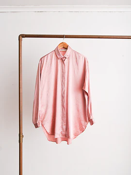 Blusa rosa palo satín 90s