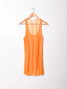Mini vestido naranjo silk