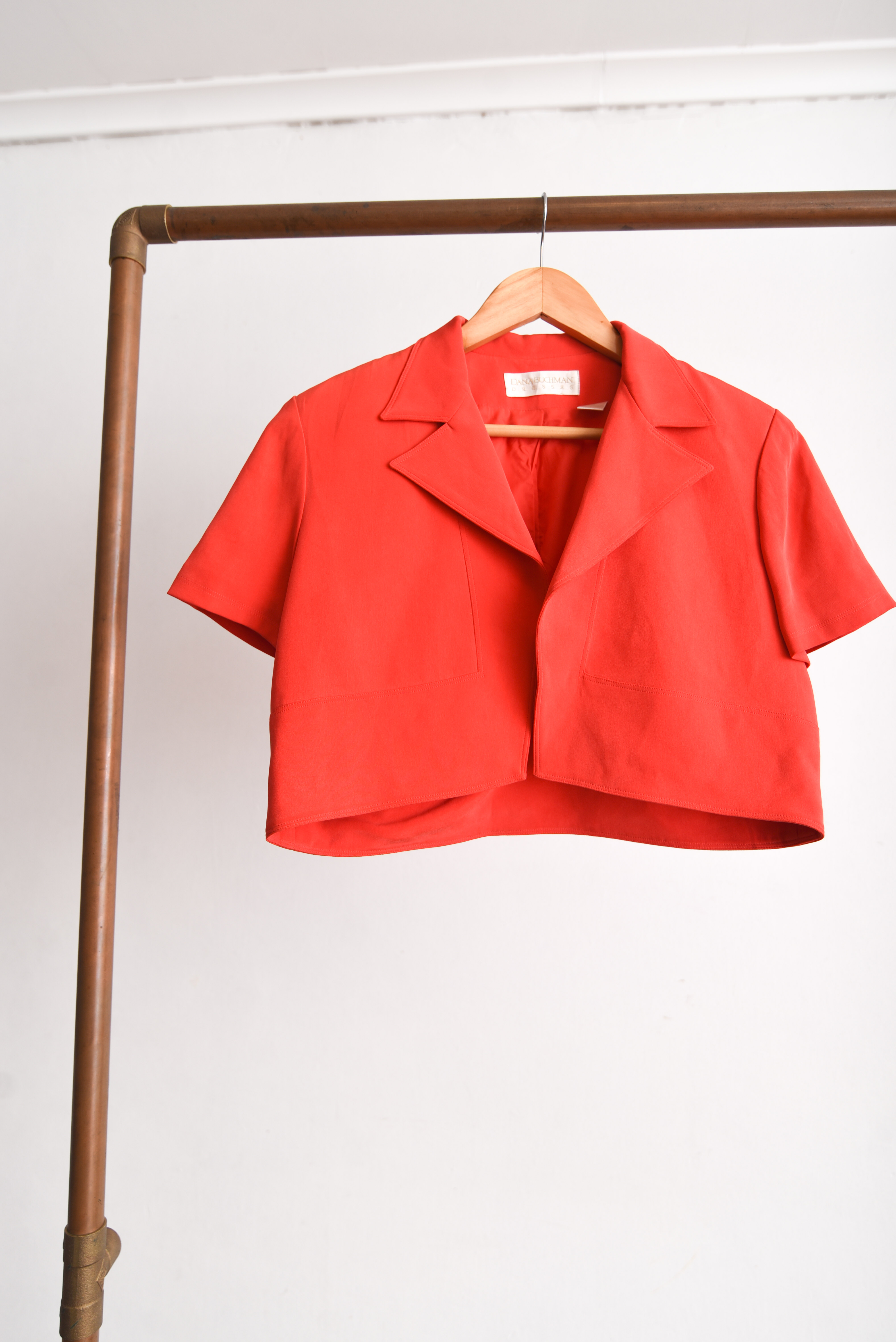 Chaqueta true red silk 90s