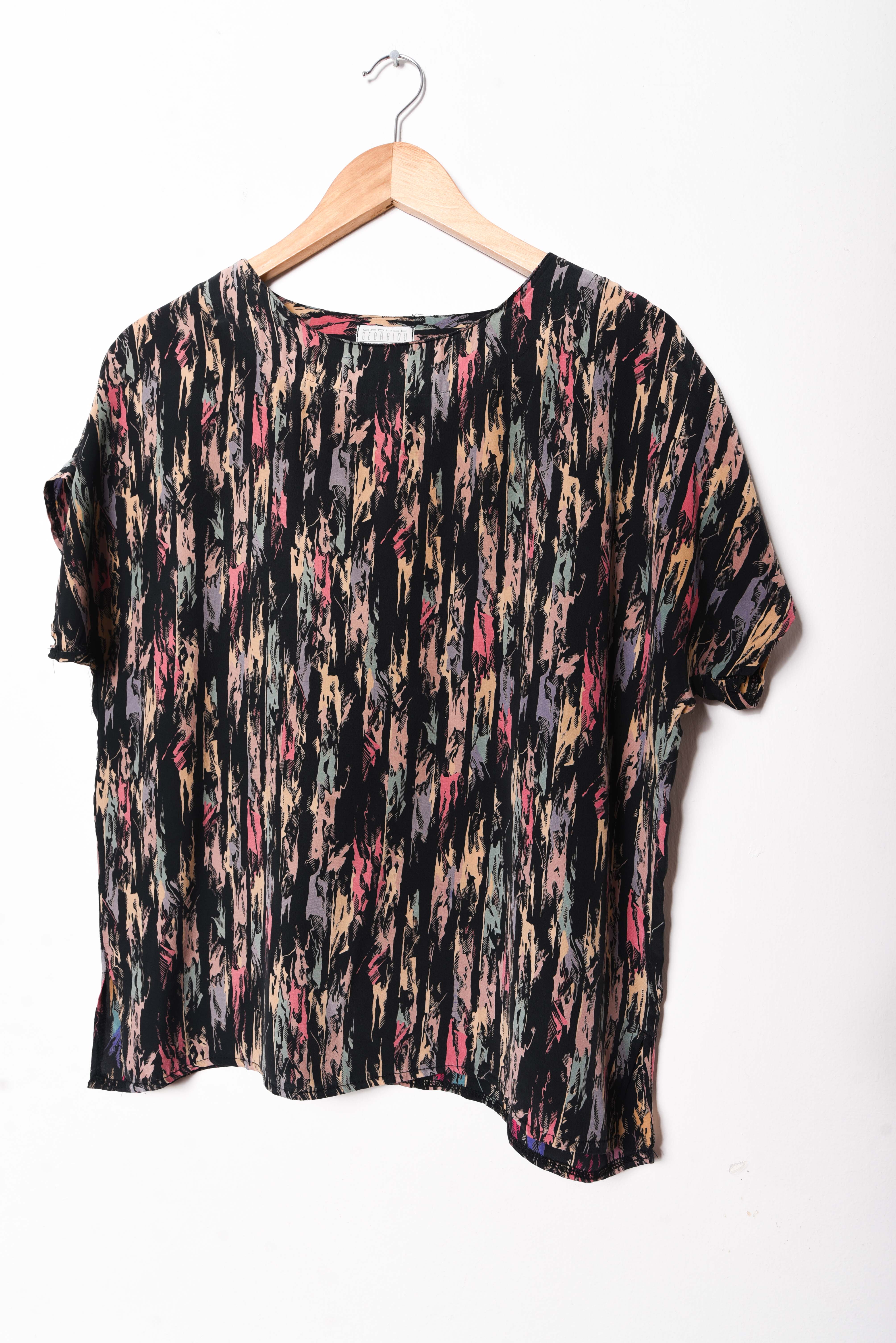 Blusa 90s doodles silk