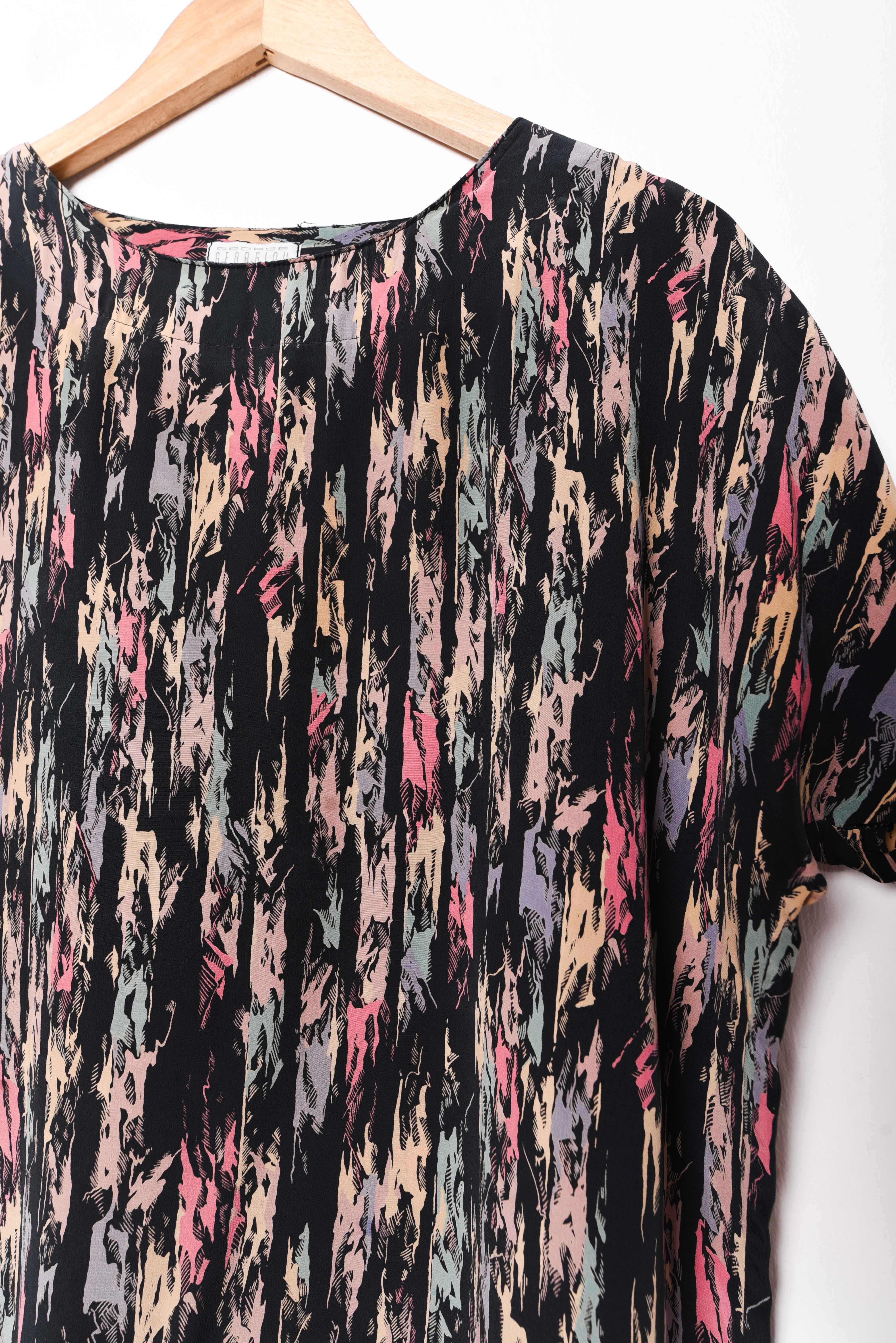 Blusa 90s doodles silk