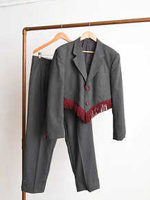 Power suit Reworked x Vntg Cat