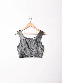 Croptop silver party 90s