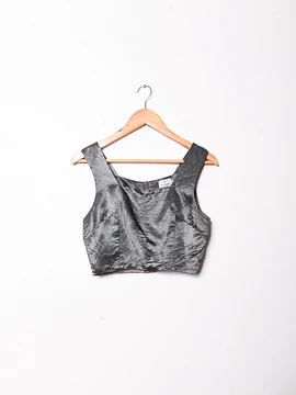 Croptop silver party 90s