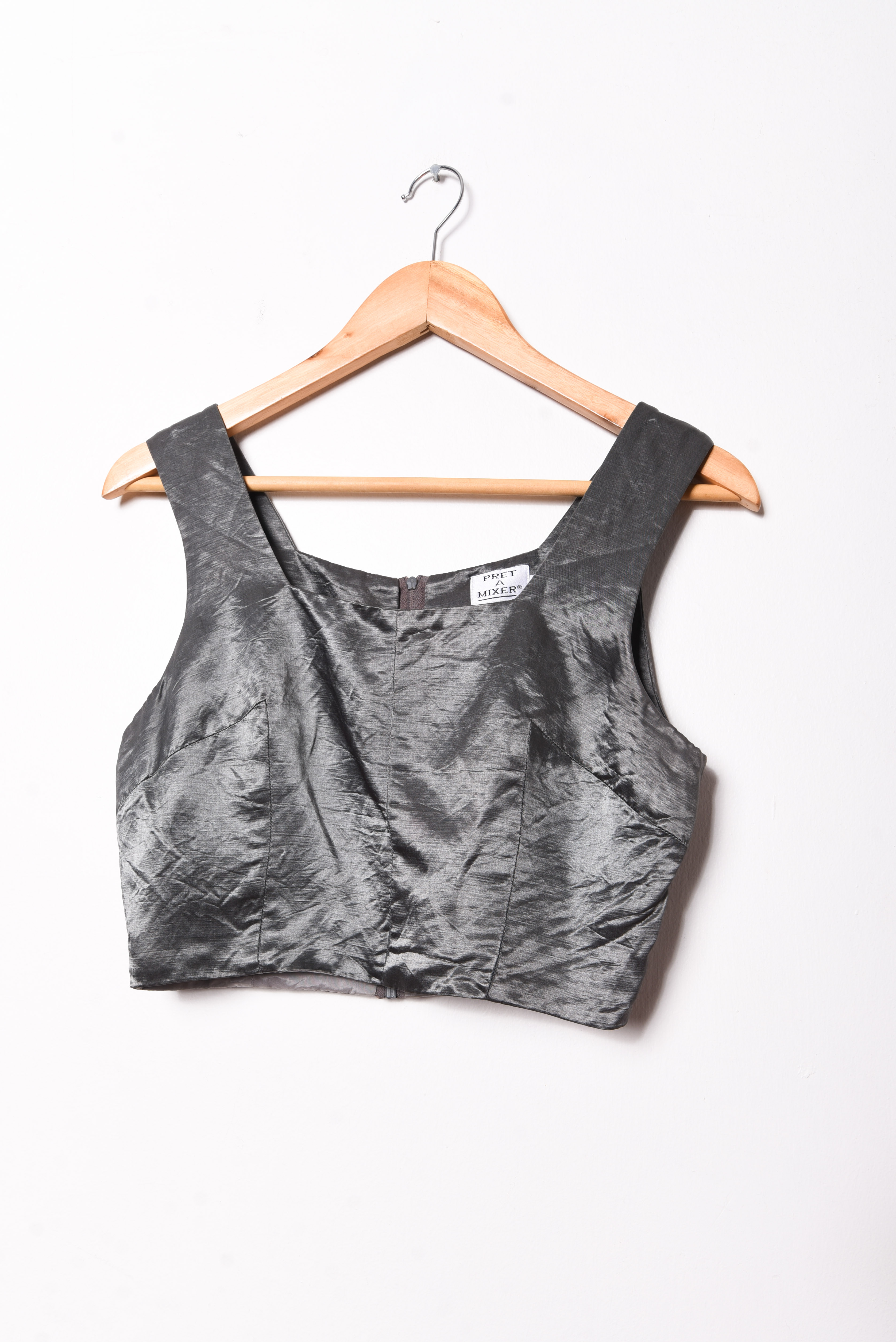 Croptop silver party 90s