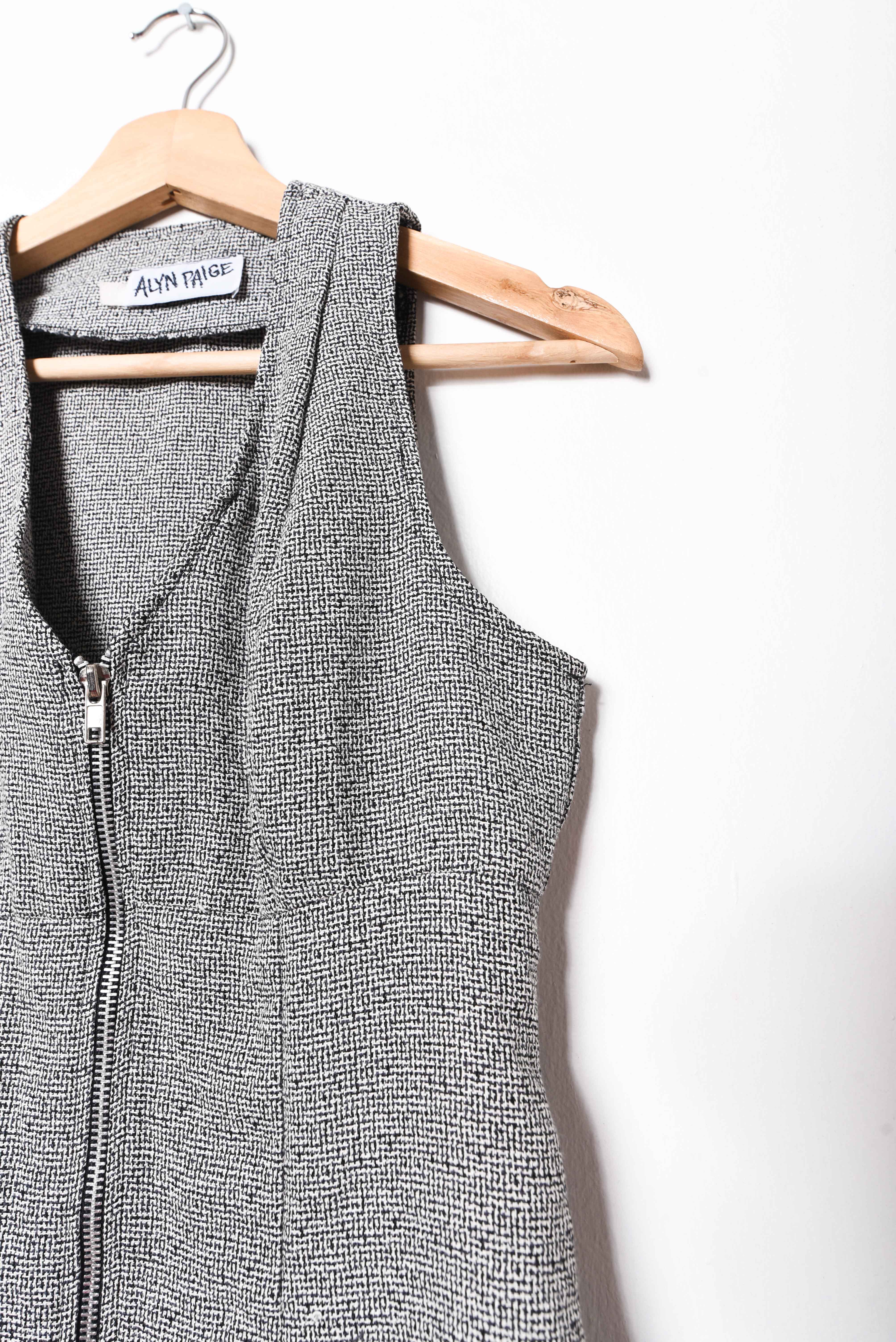 Top gris 90s zipper