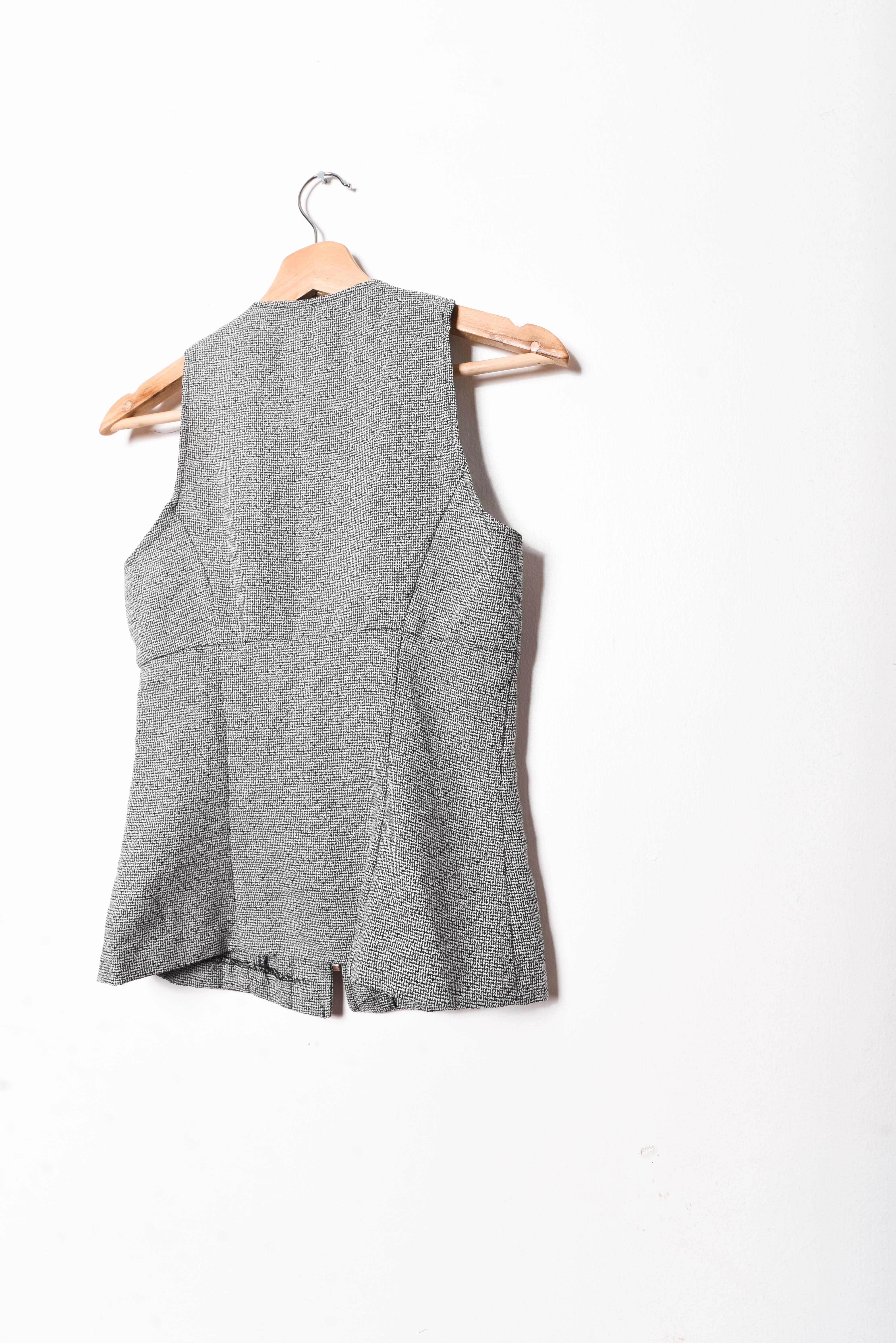 Top gris 90s zipper