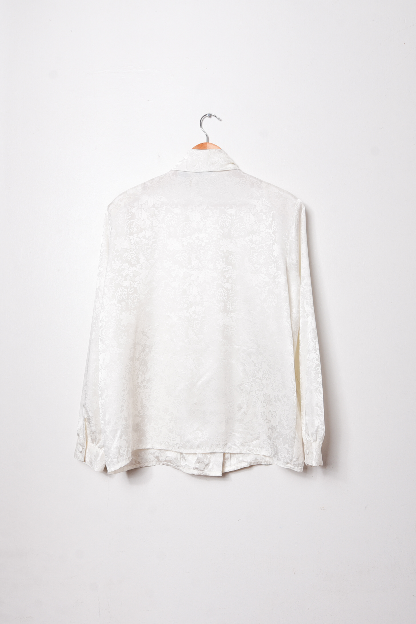 Blusa marfil brocato vintage