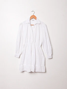 Vestido blanco algodón