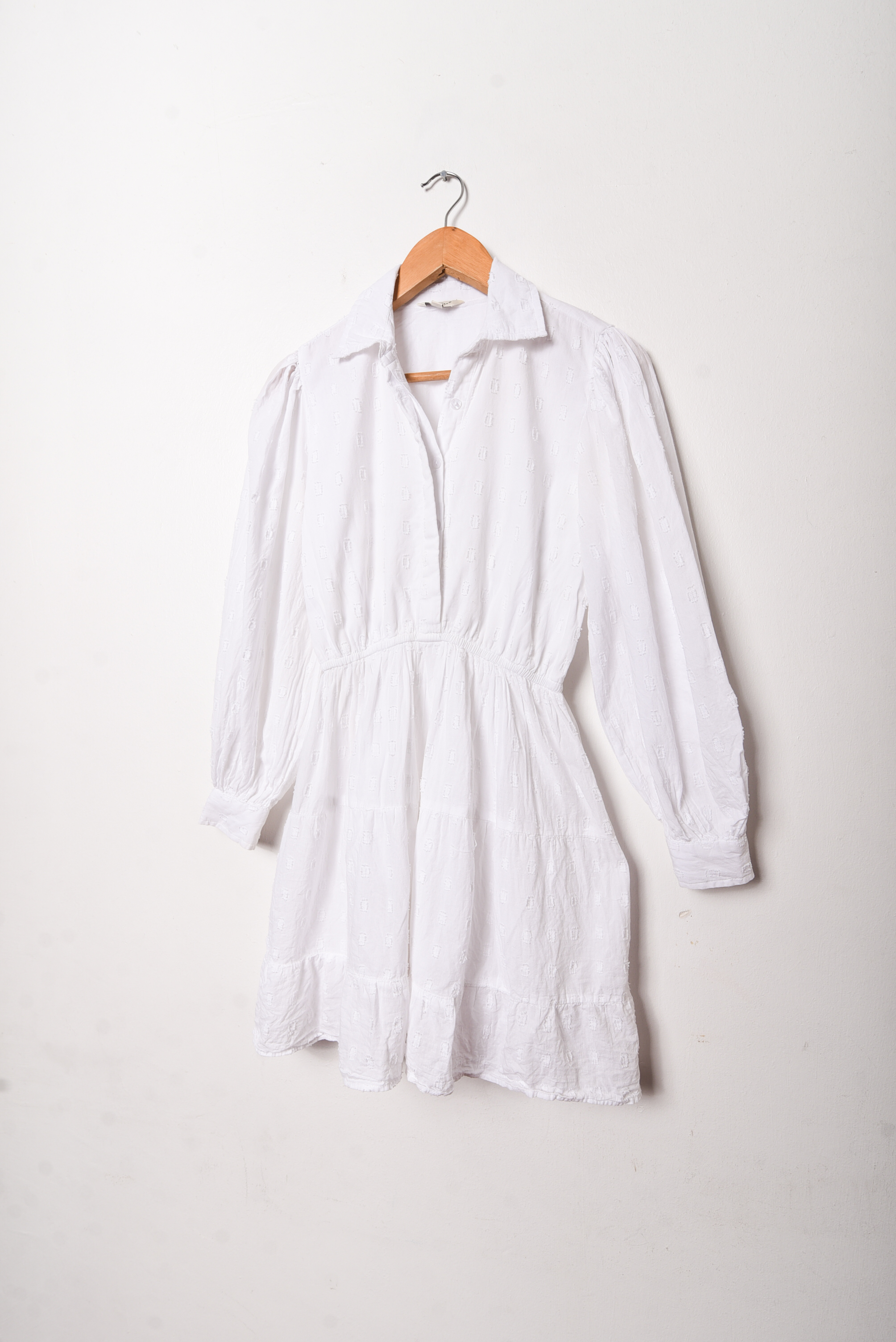 Vestido blanco algodón