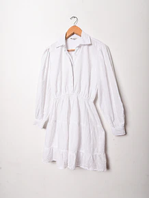 Vestido blanco algodón