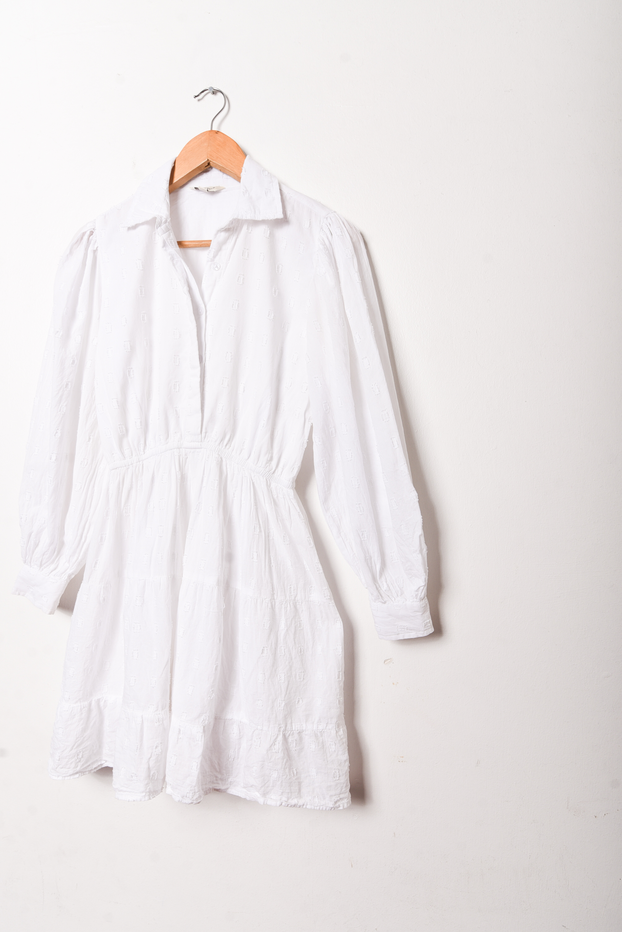 Vestido blanco algodón