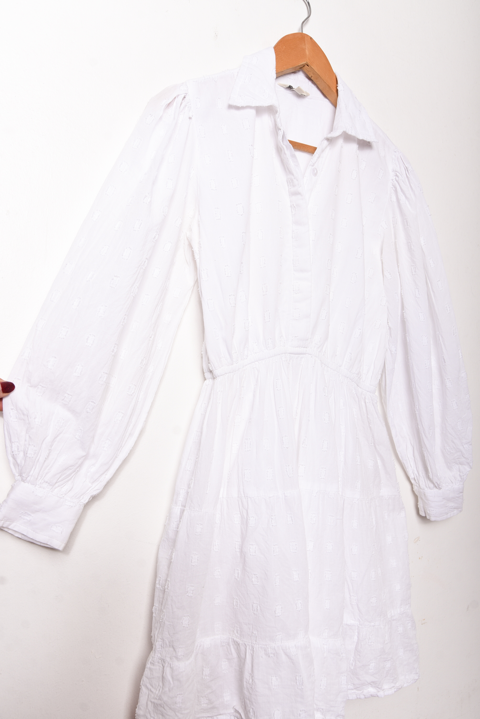Vestido blanco algodón
