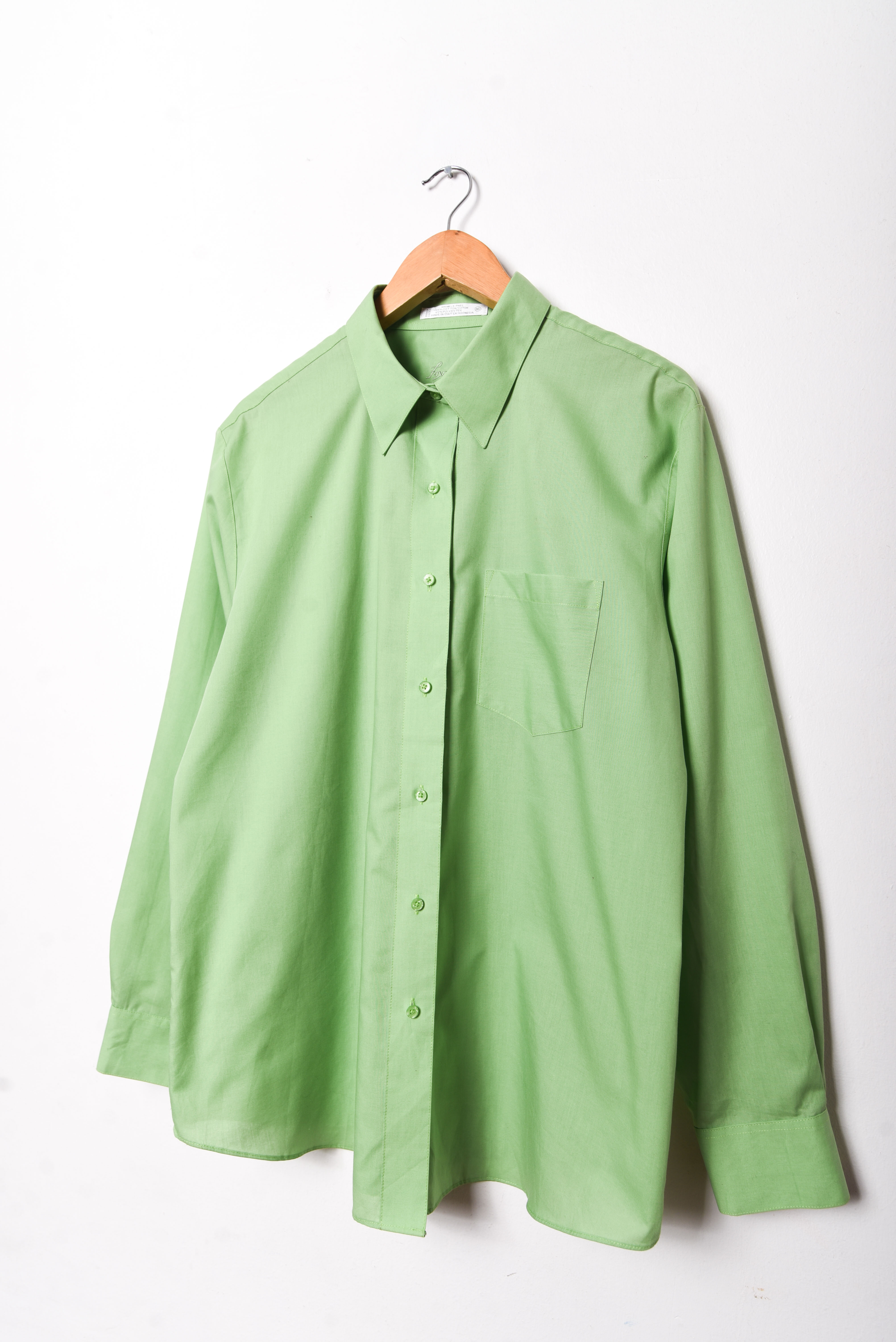 Camisa vintage green cotton