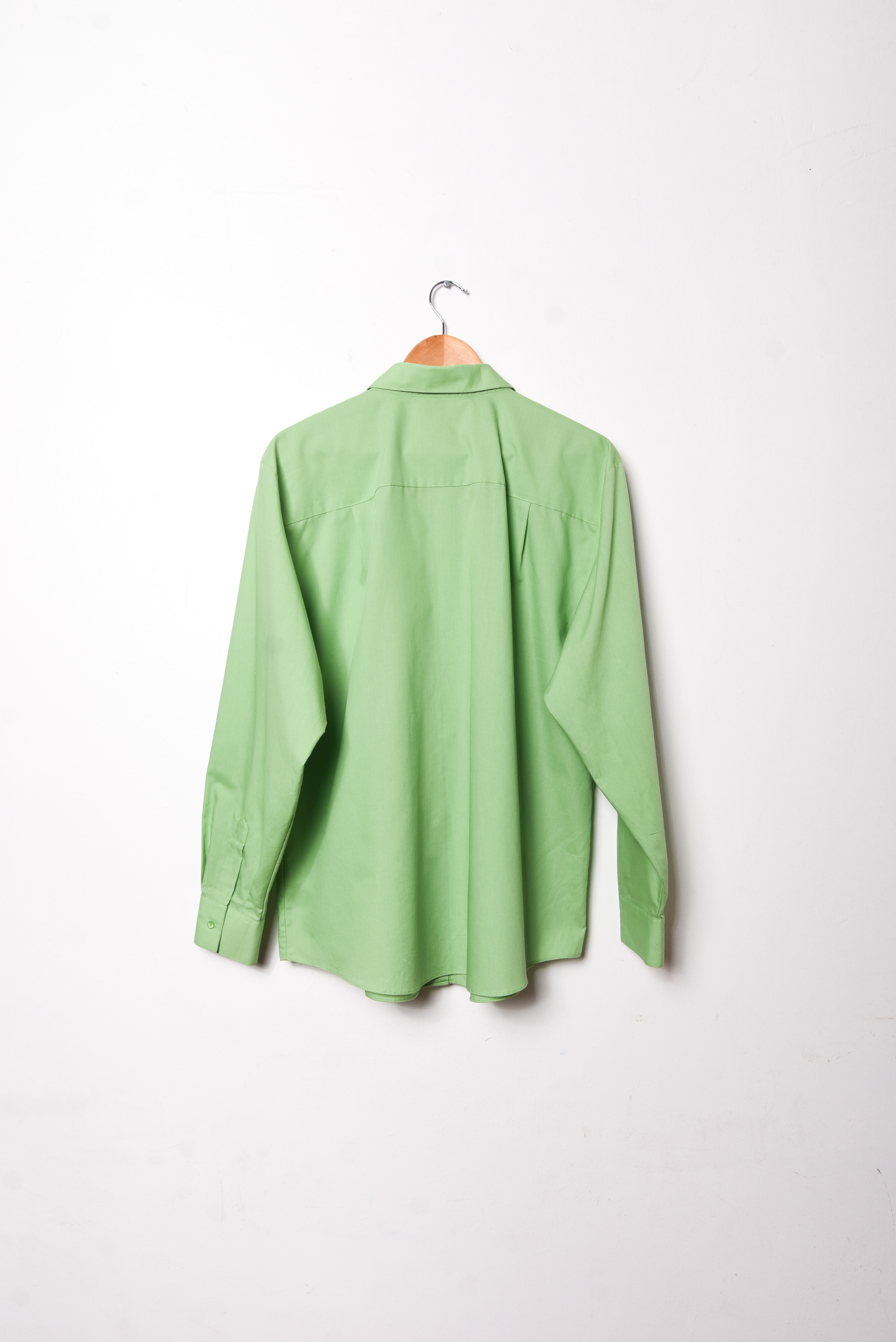 Camisa vintage green cotton