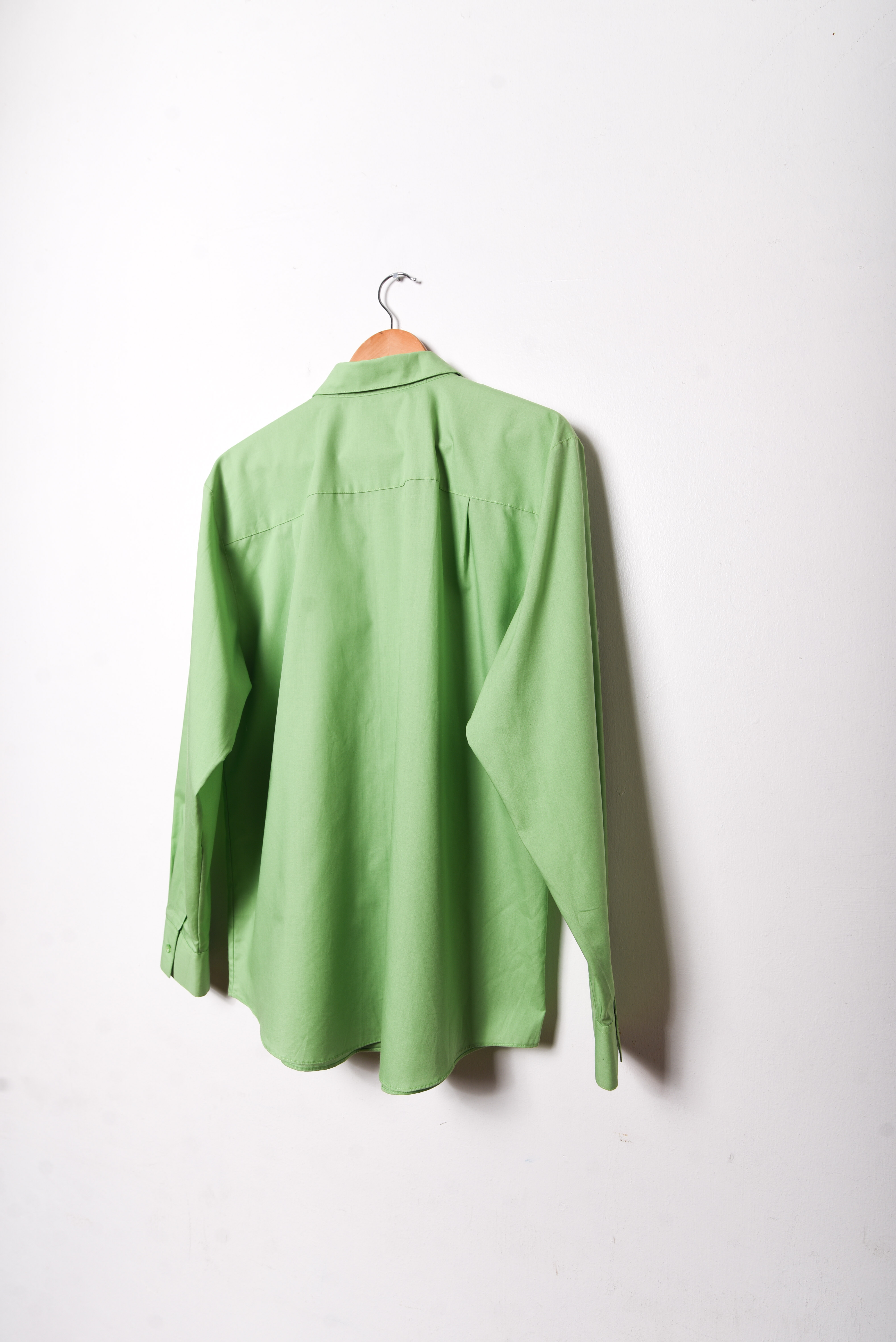 Camisa vintage green cotton