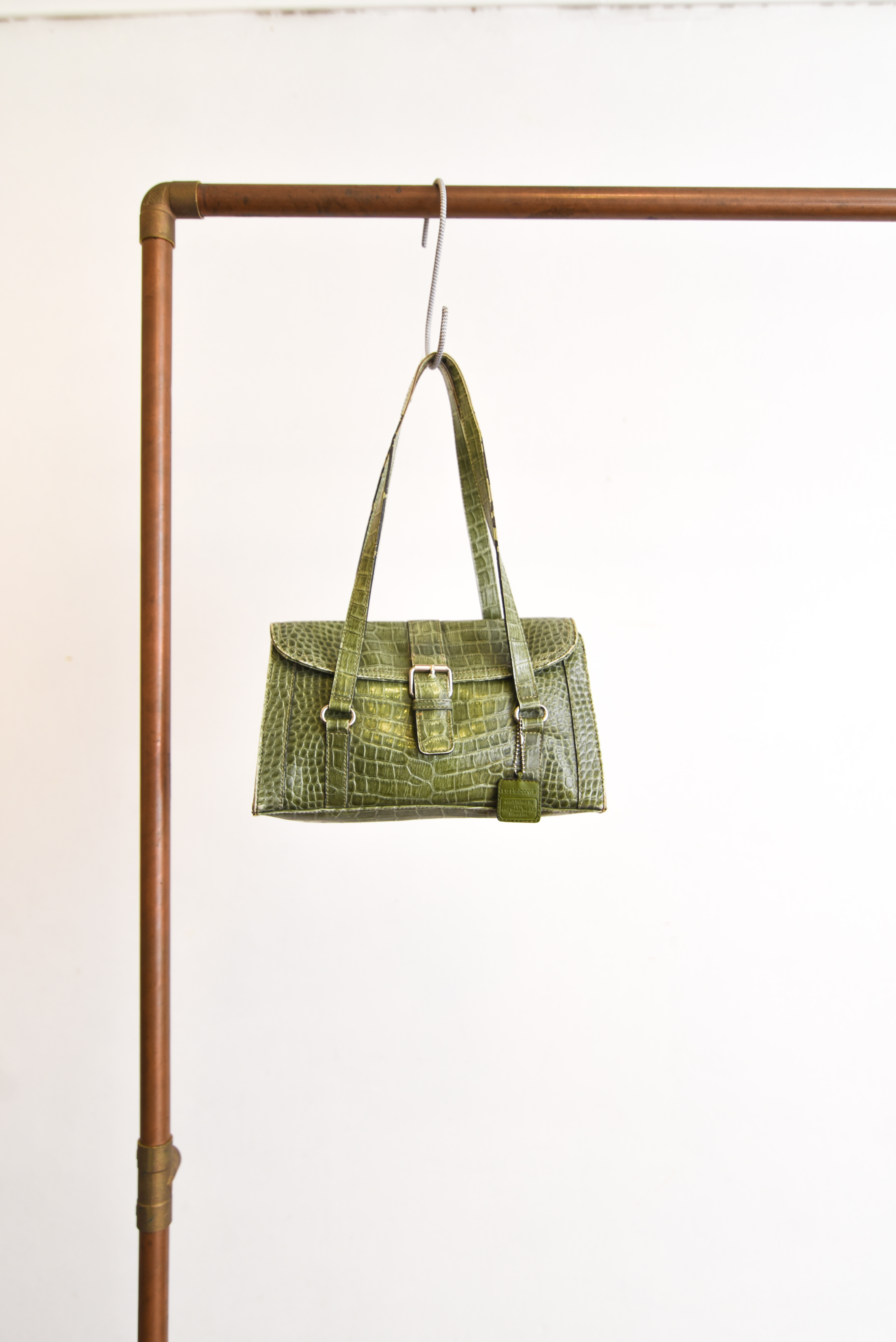 Cartera verde croc y2k
