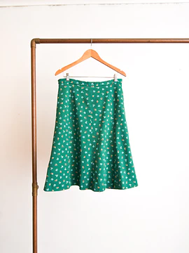 Falda verde 70s