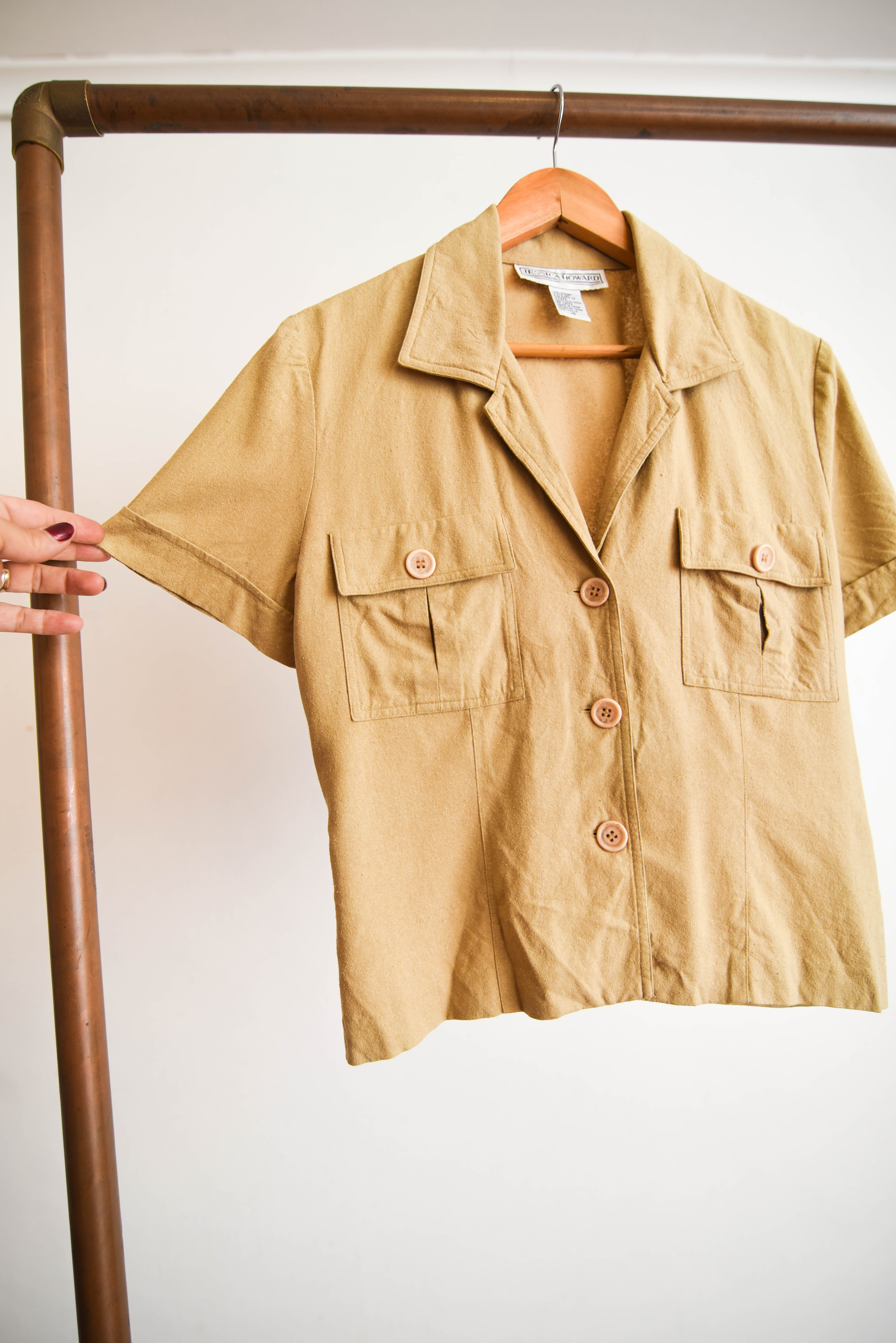 Blusa silk 90s safari