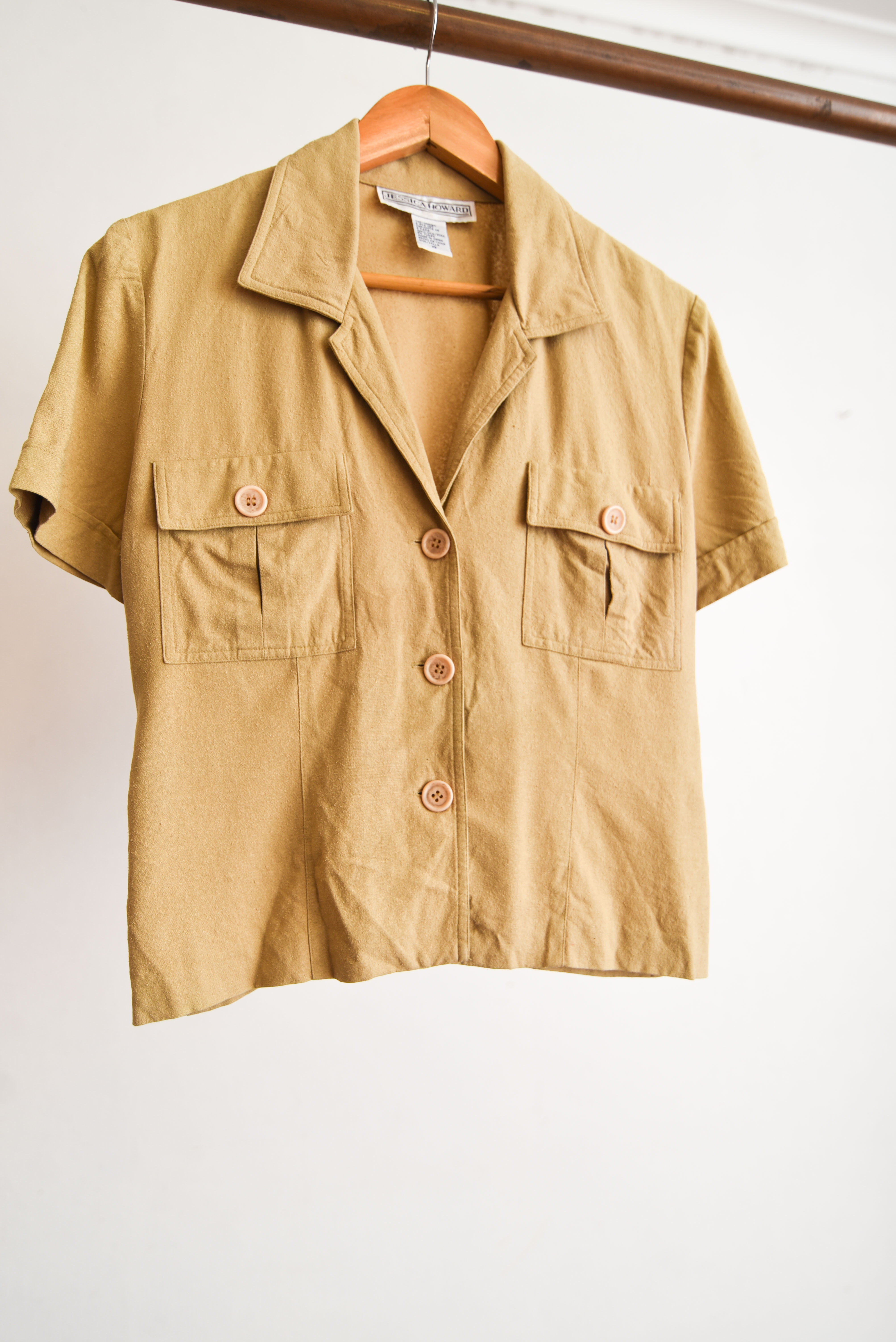 Blusa silk 90s safari