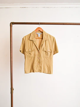 Blusa silk 90s safari