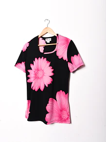 Polera 90s print floral