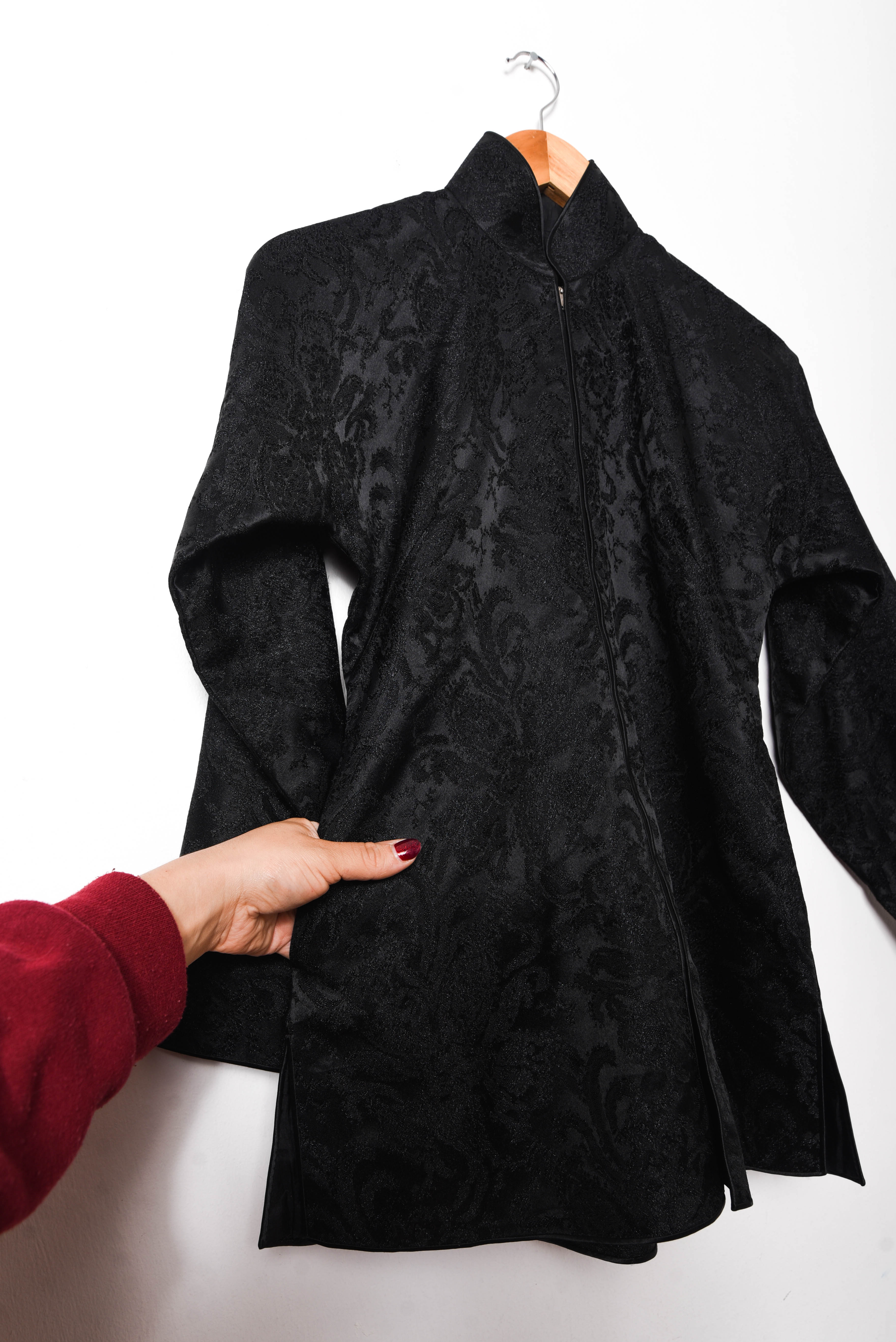 Chaqueta brocato oriental black