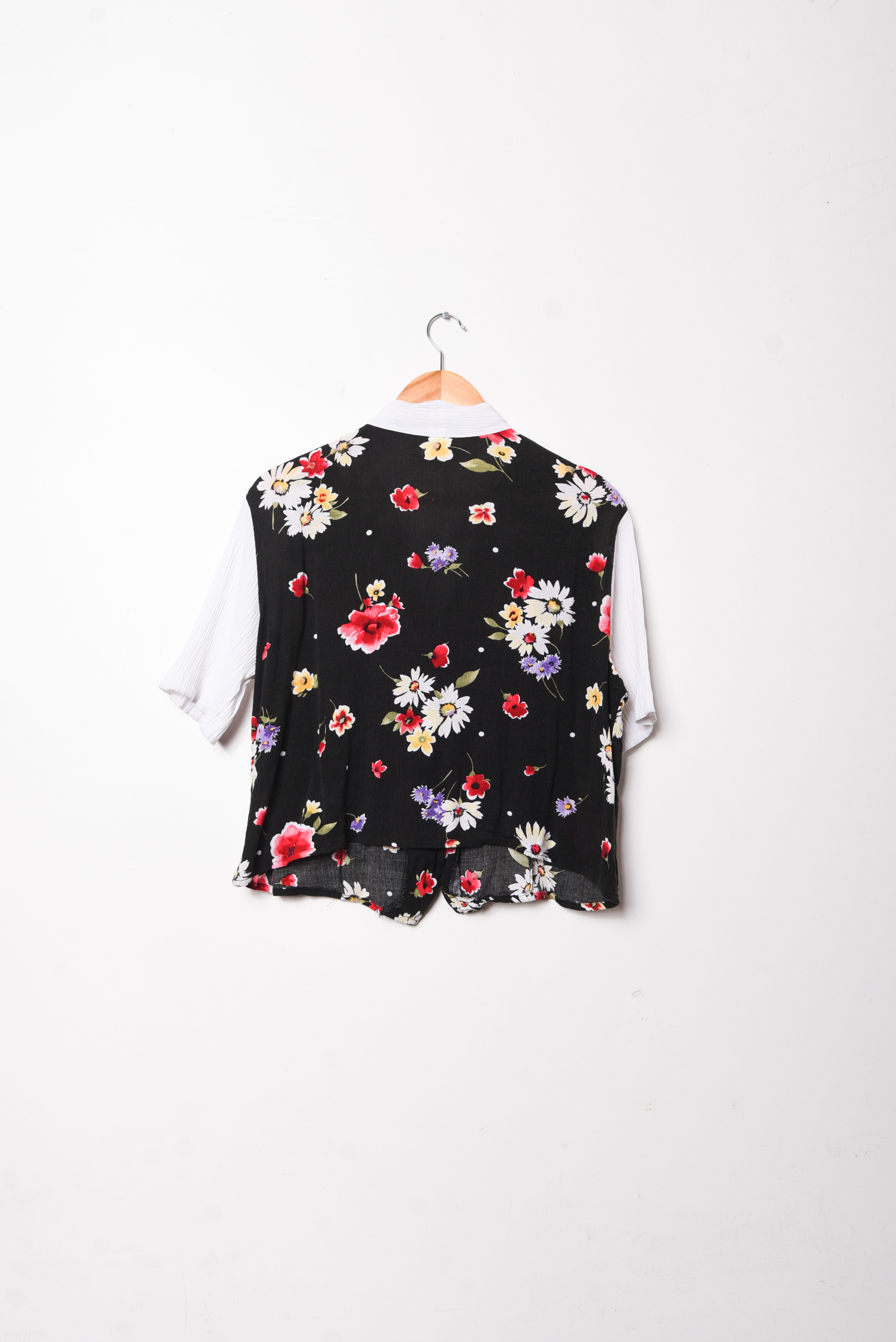 Blusa bambula floral lazito 90s