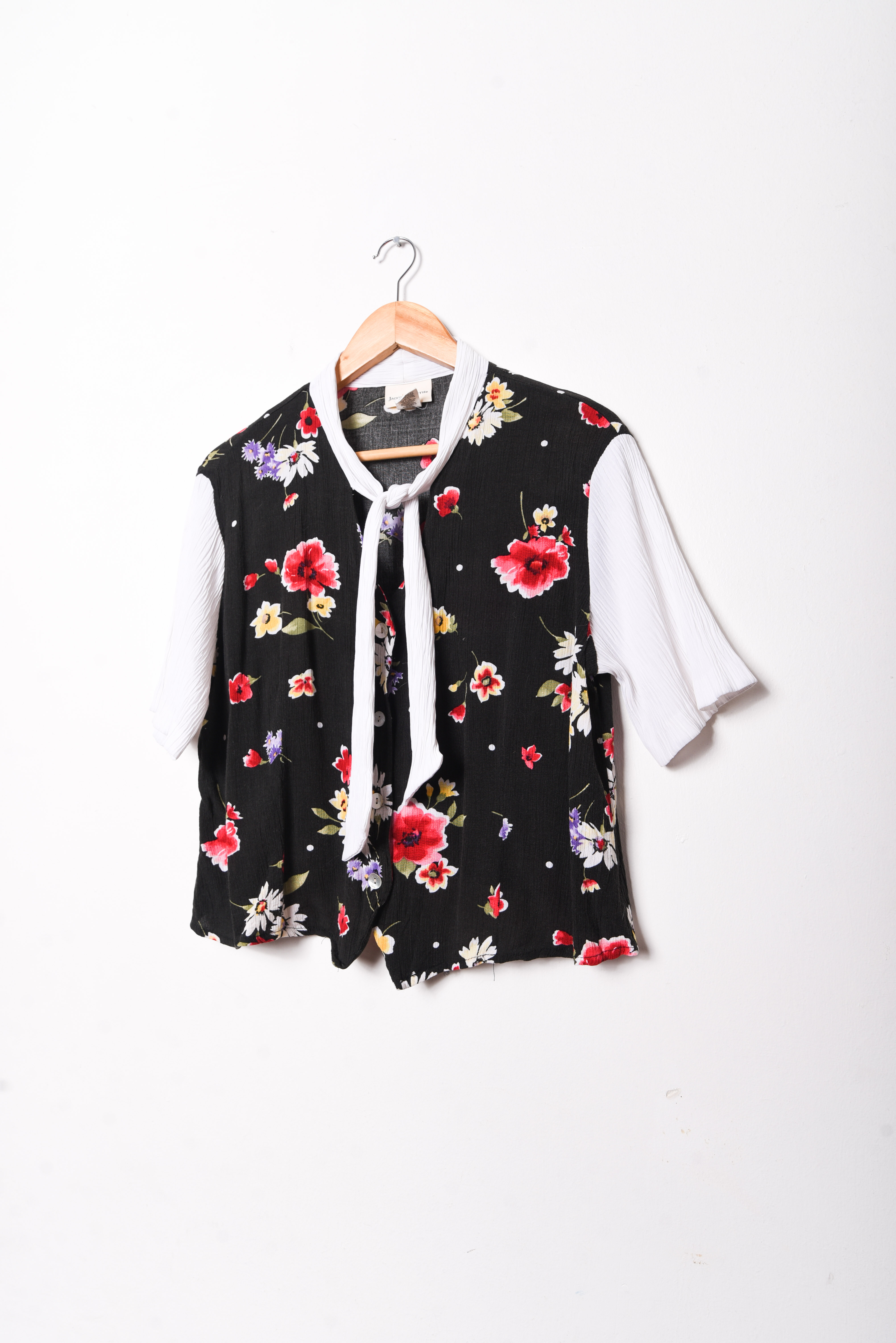 Blusa bambula floral lazito 90s