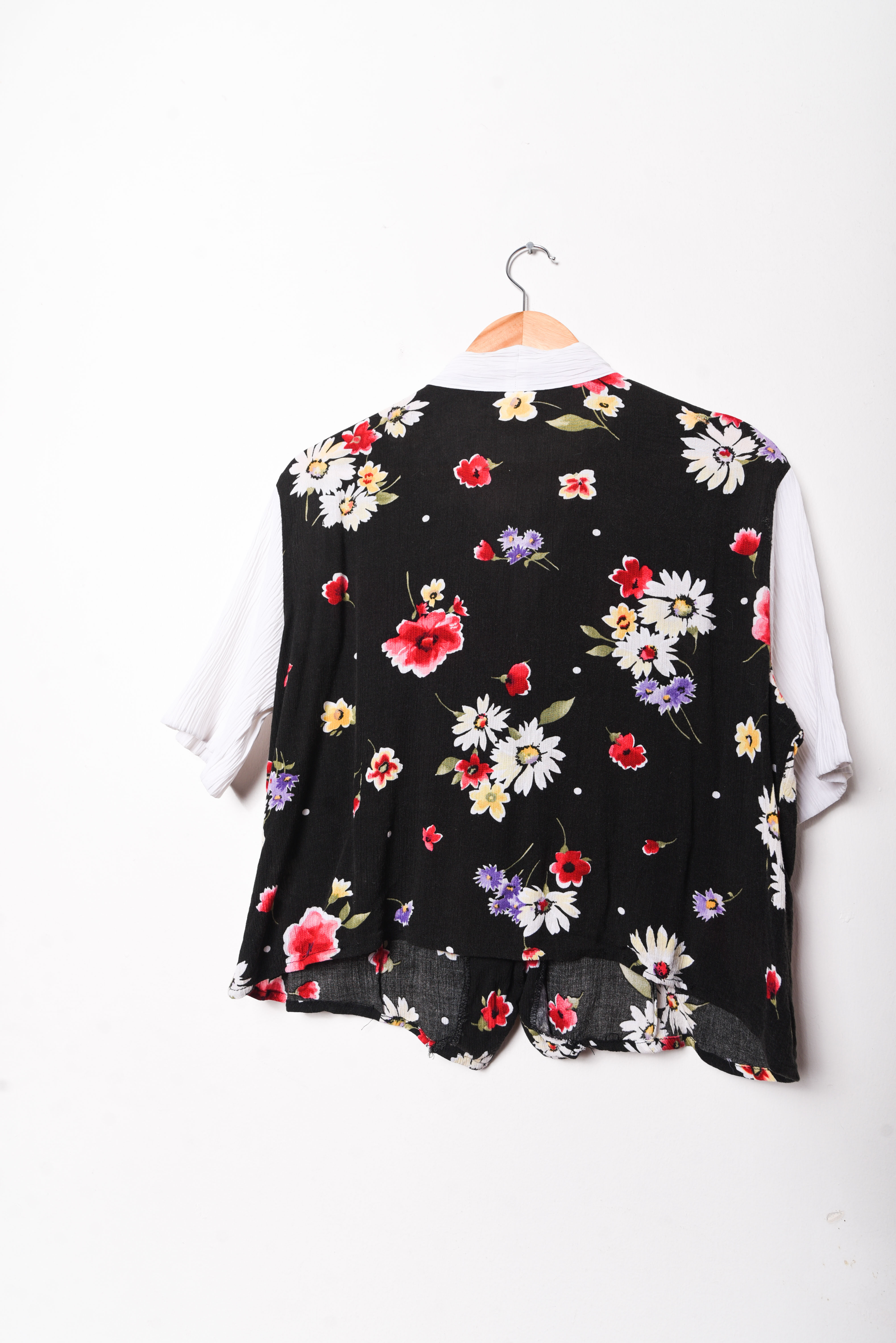Blusa bambula floral lazito 90s