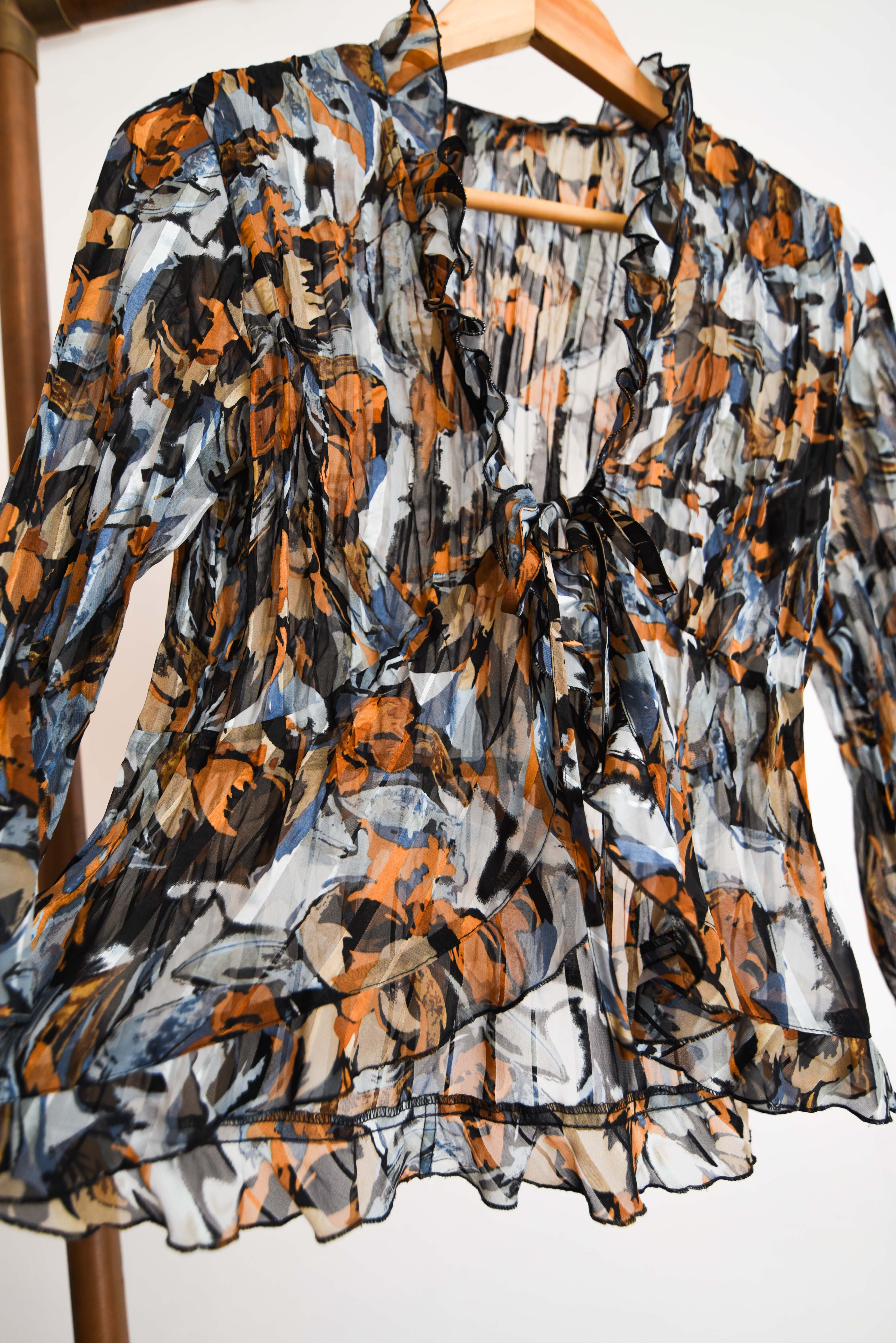 Blusa plisada y2k lazito