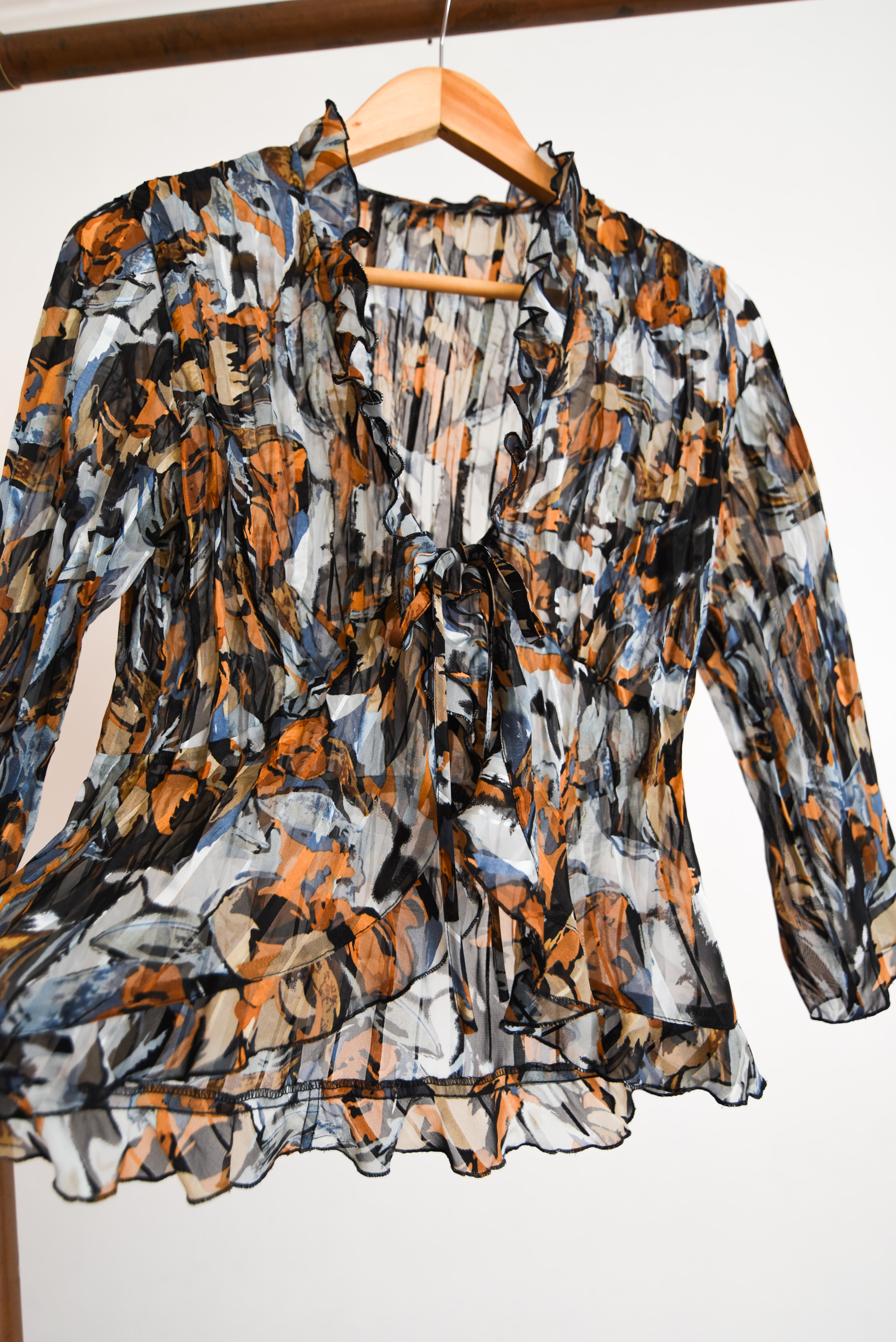 Blusa plisada y2k lazito