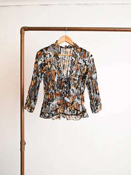 Blusa plisada y2k lazito