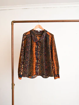 Blusa animal print 90s made in Chile