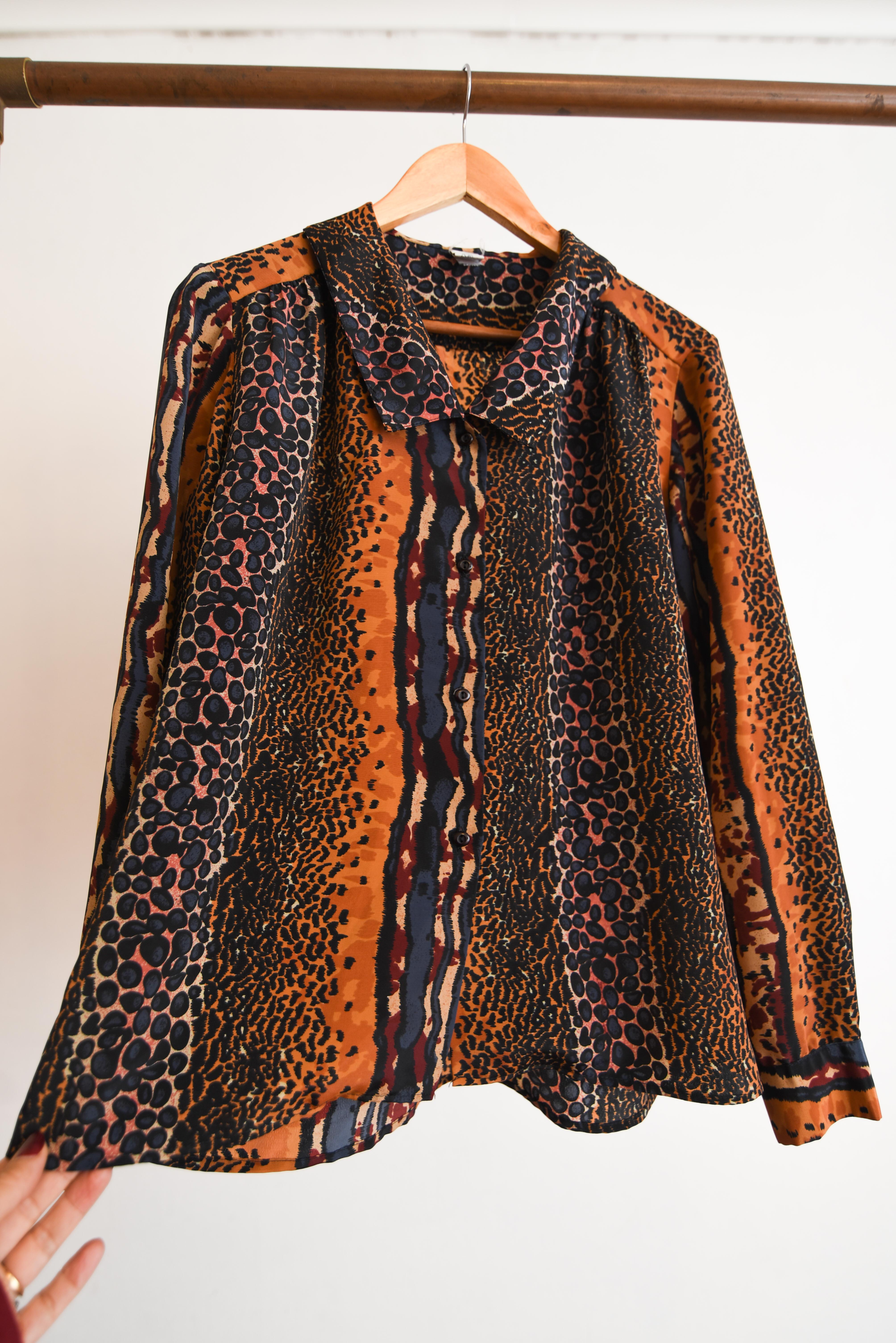Blusa animal print 90s made in Chile