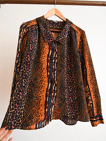 Blusa animal print 90s made in Chile