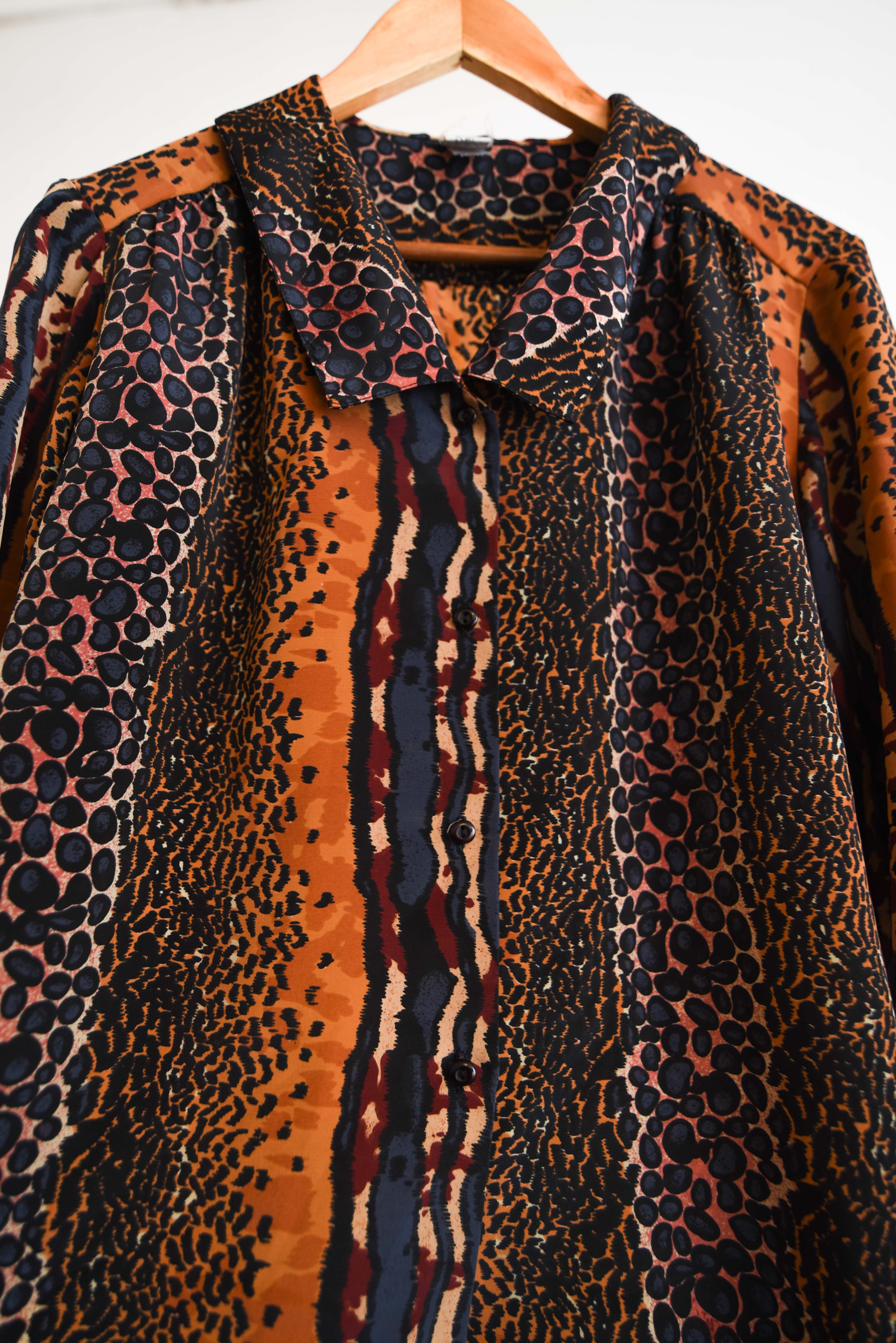 Blusa animal print 90s made in Chile
