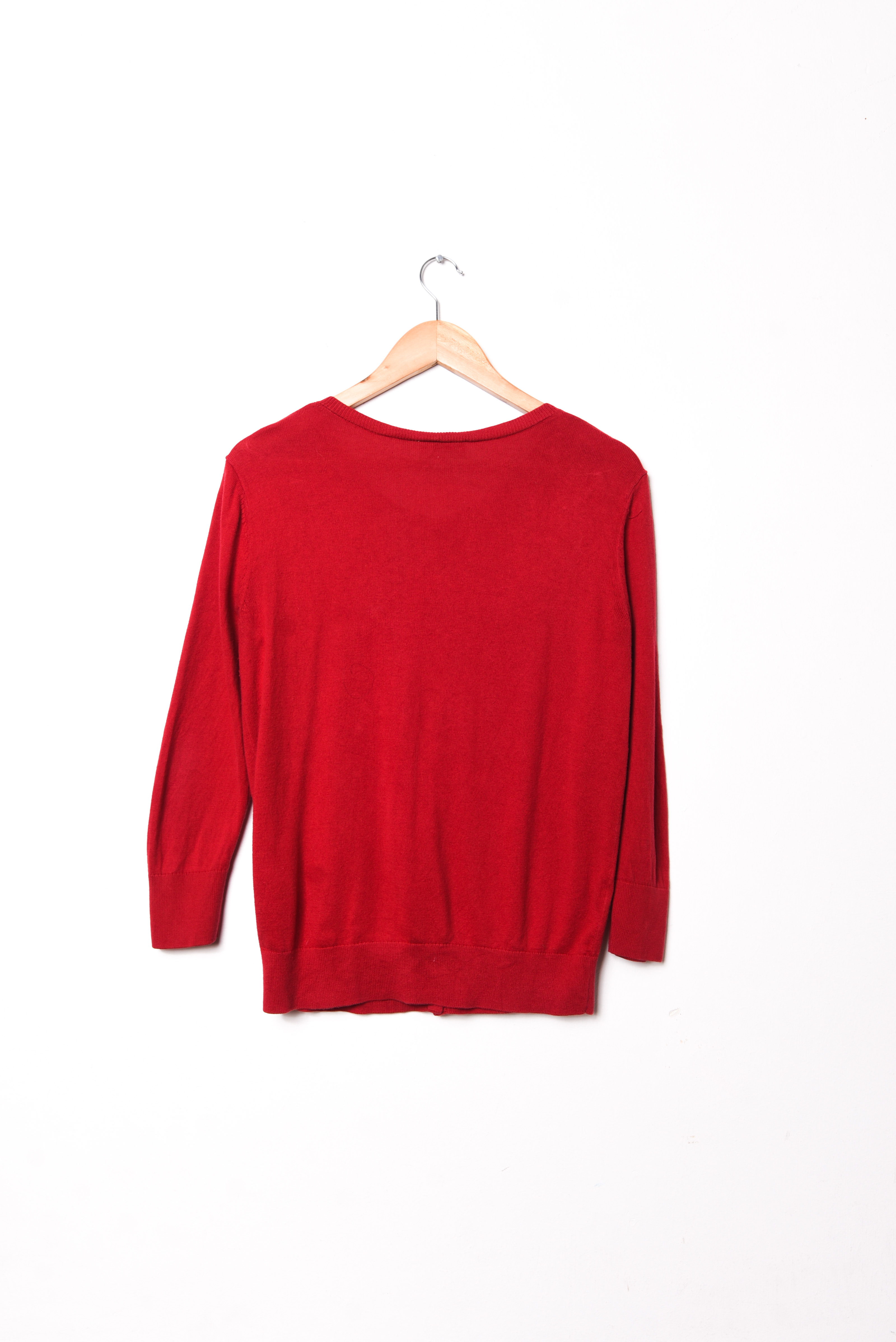 Cardigan rojo botones