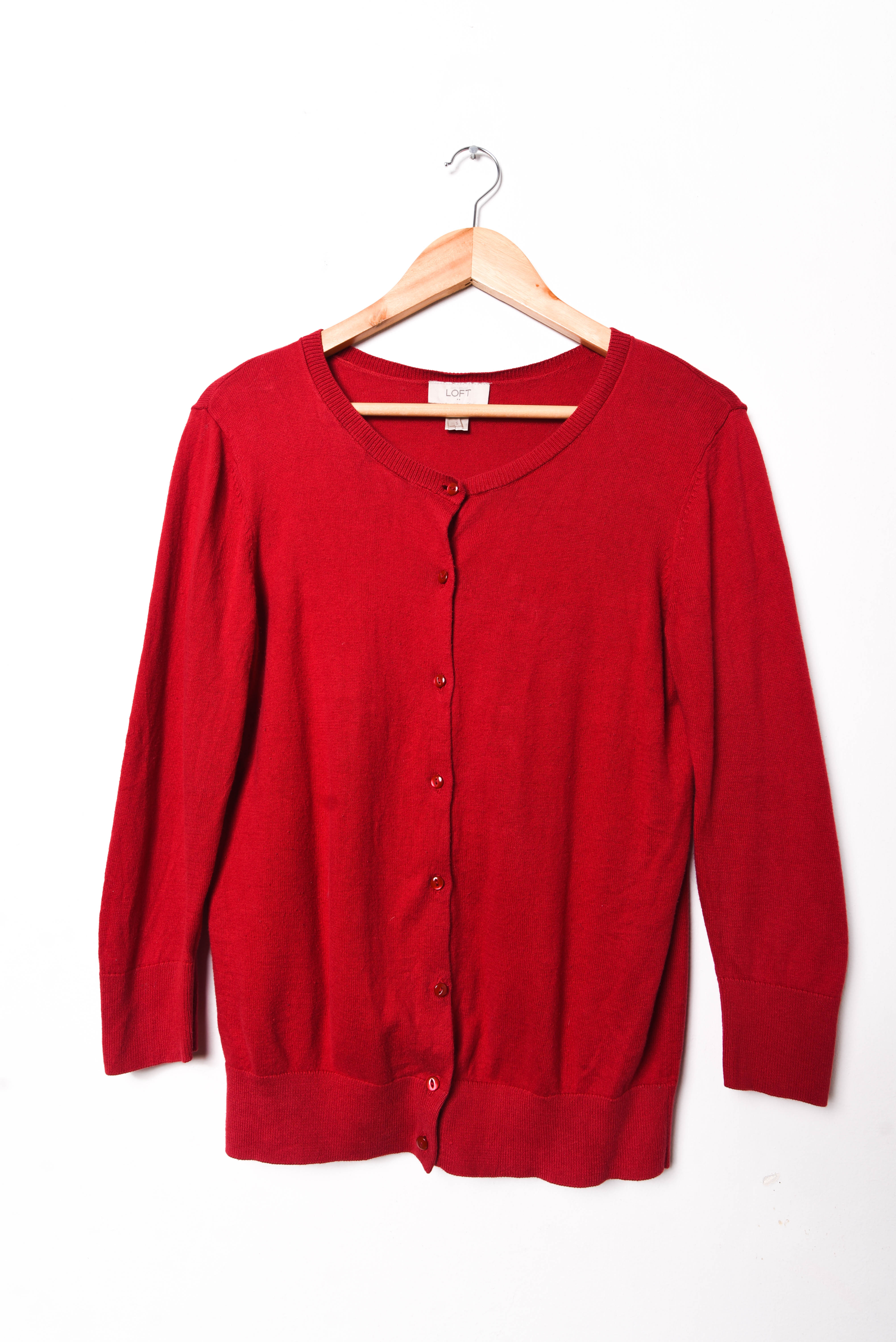 Cardigan rojo botones
